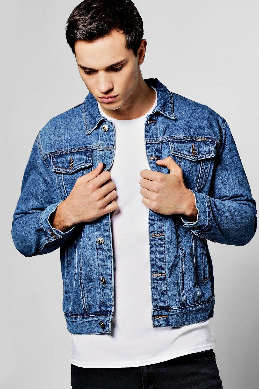 Blue Wash Denim Jacket | Boohoo