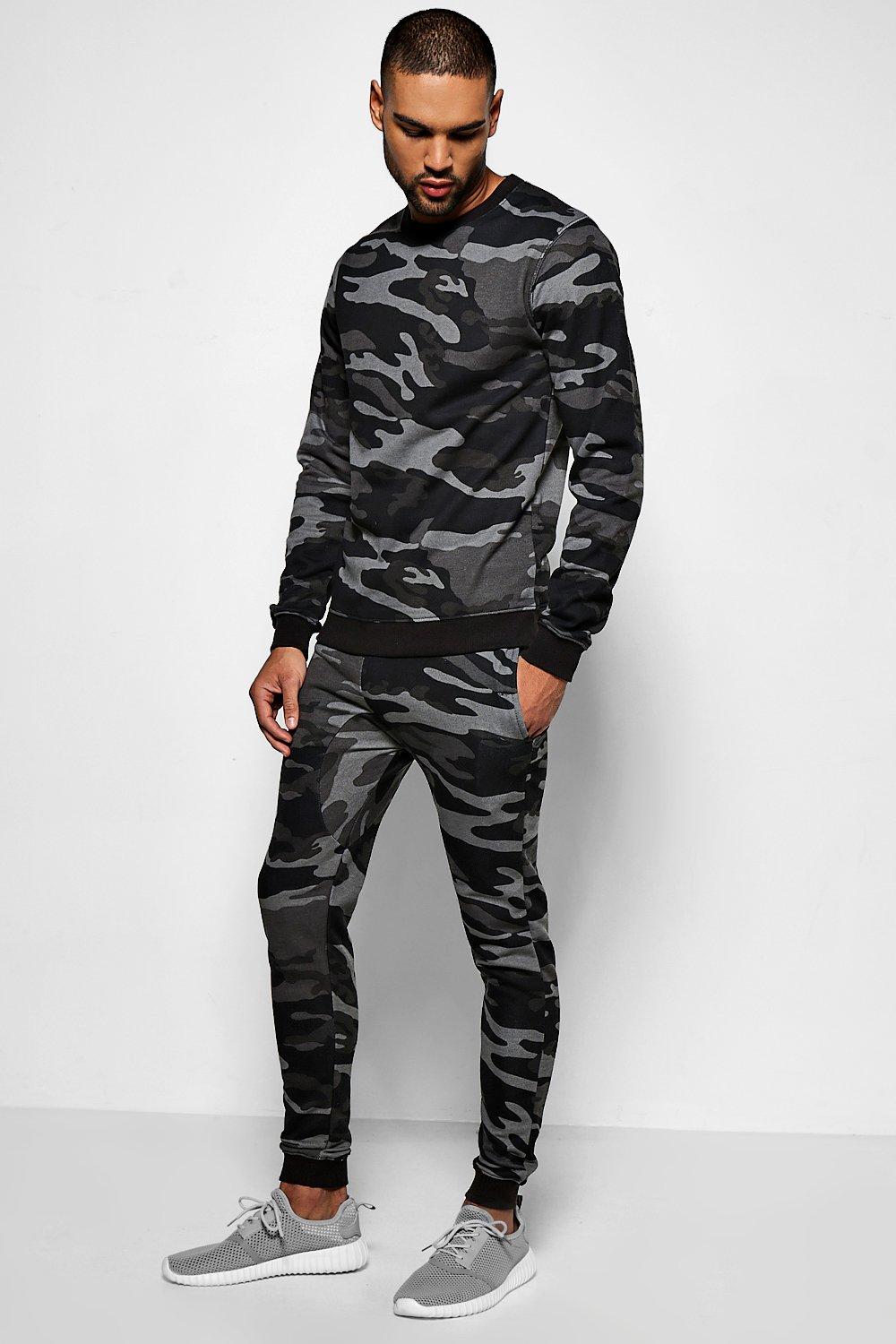 nike green camo tracksuit