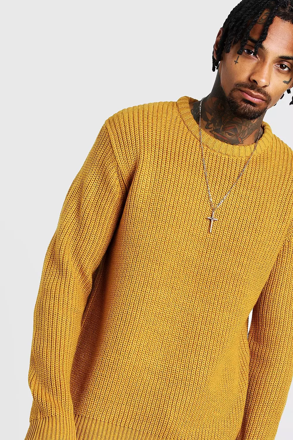 Fisherman crew best sale neck jumper