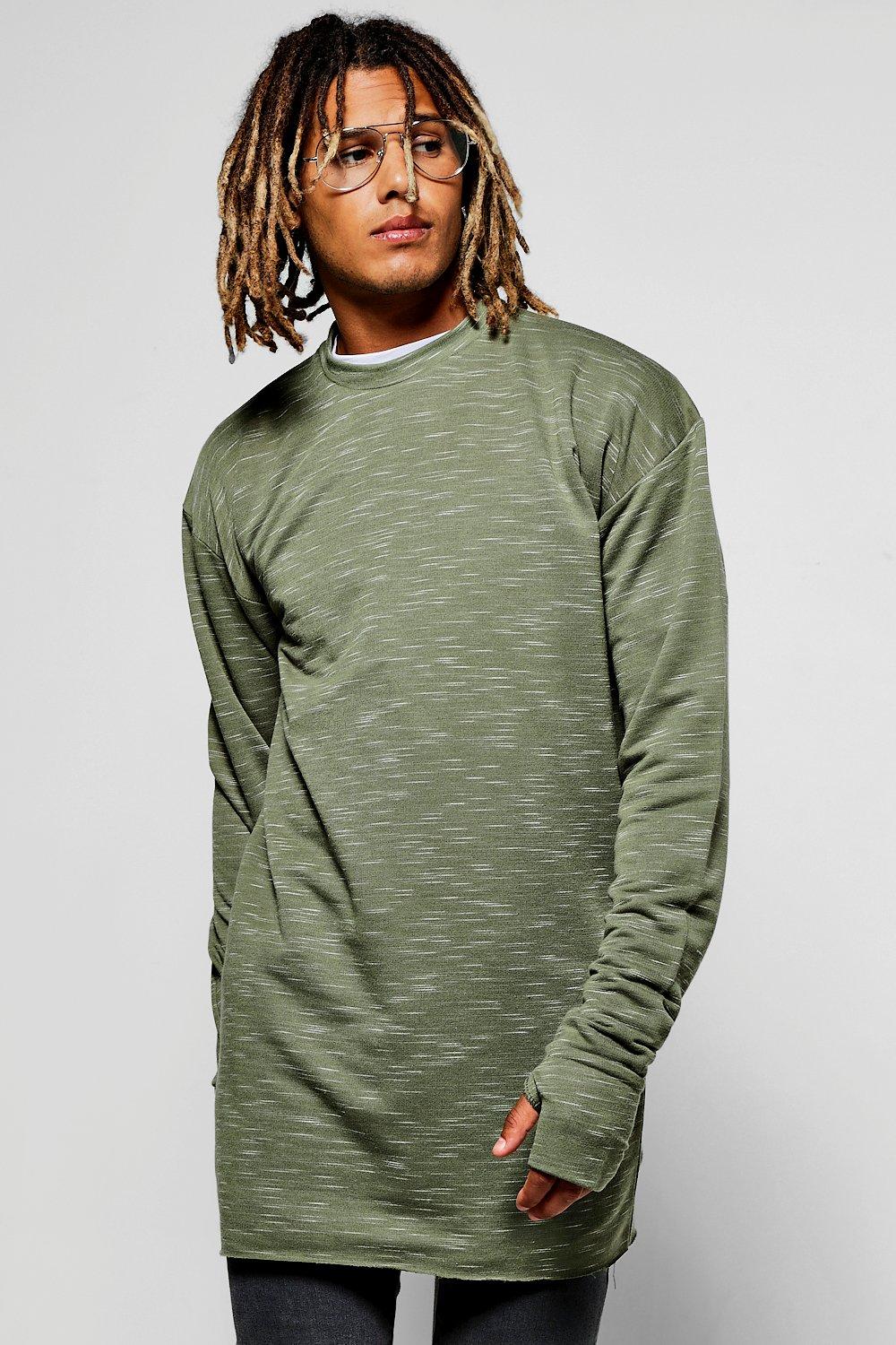 thumb hole sweater mens