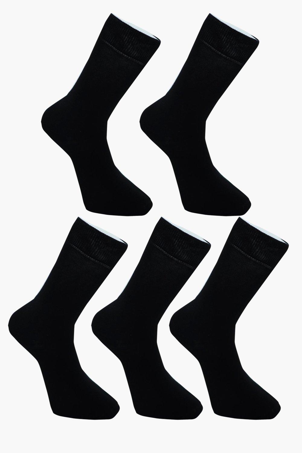 

Набор из пяти Хлопковые носки простой черный
