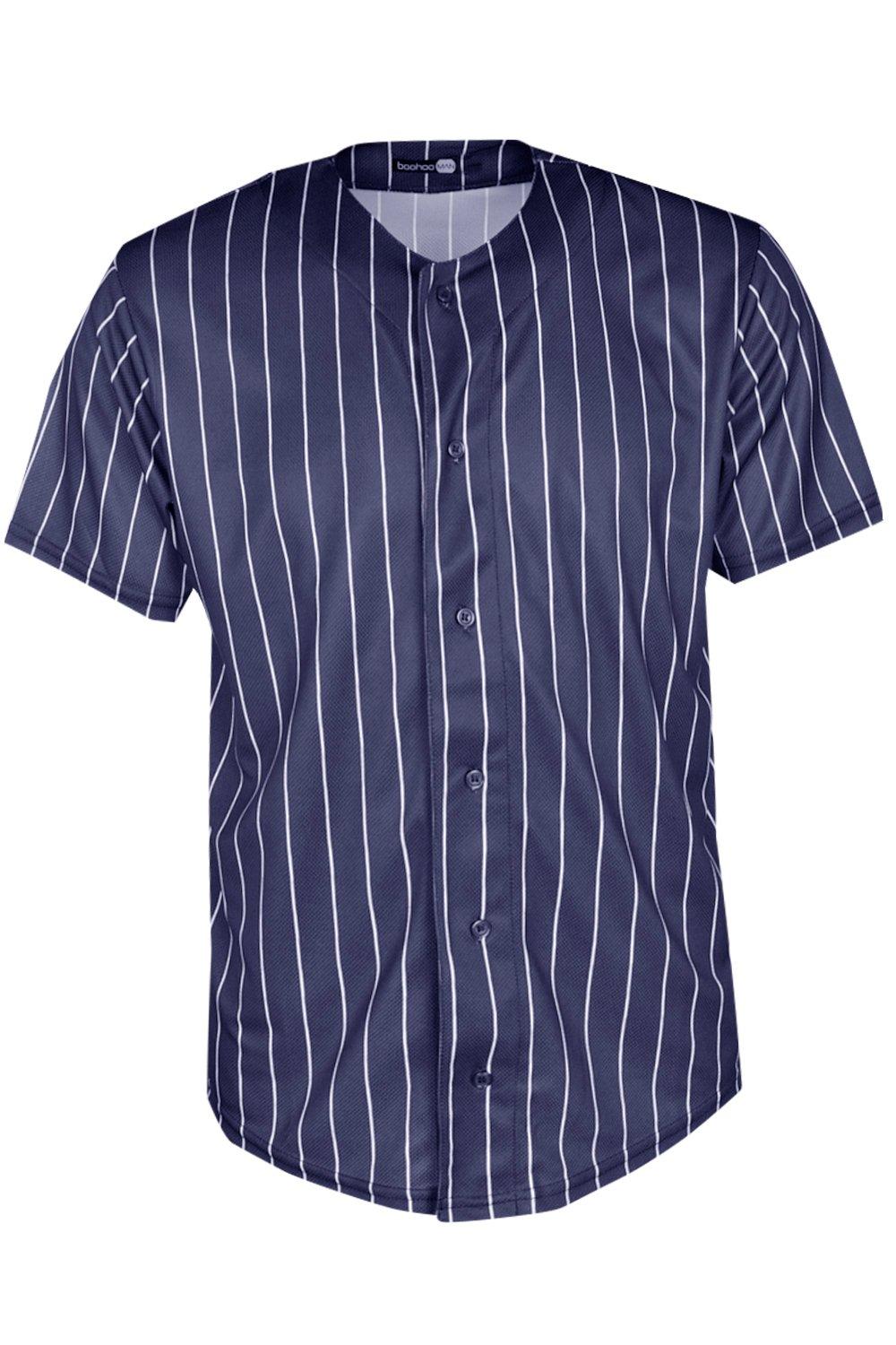 pinstripe baseball shirt