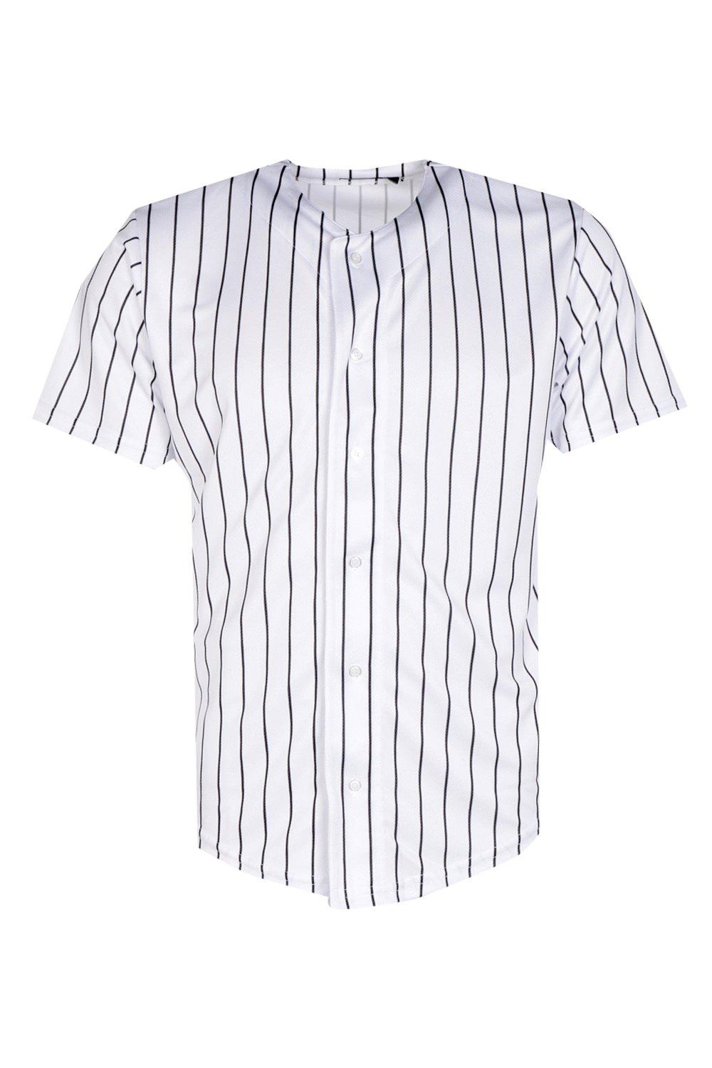 pinstripe baseball shirt