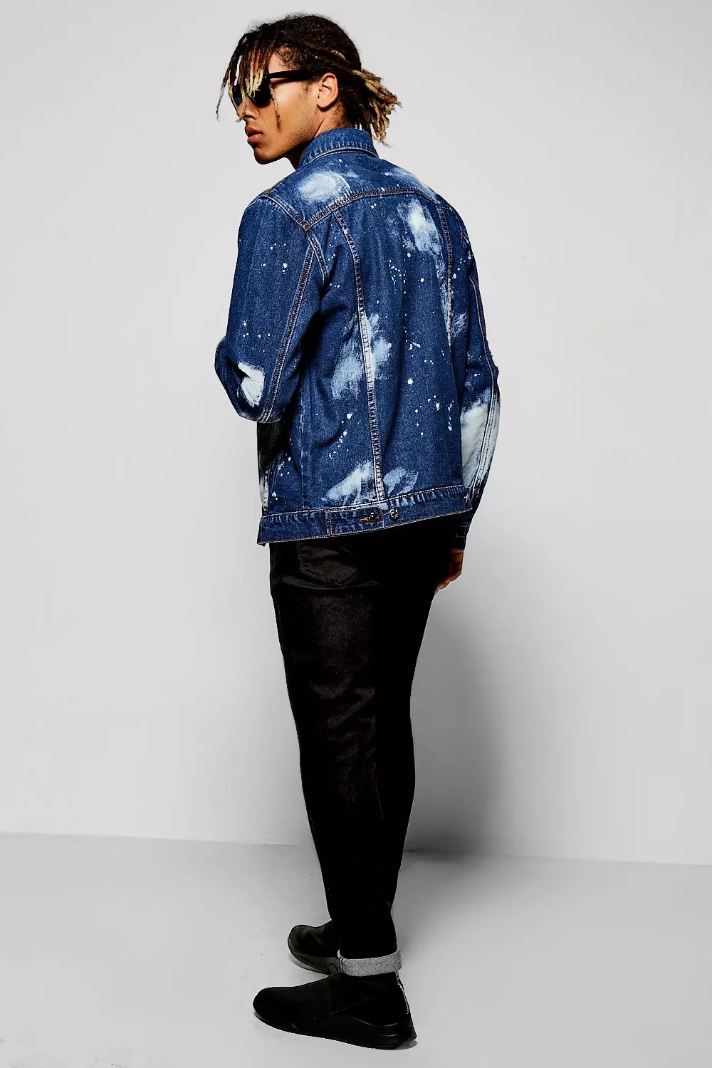 Splatter paint denim on sale jacket