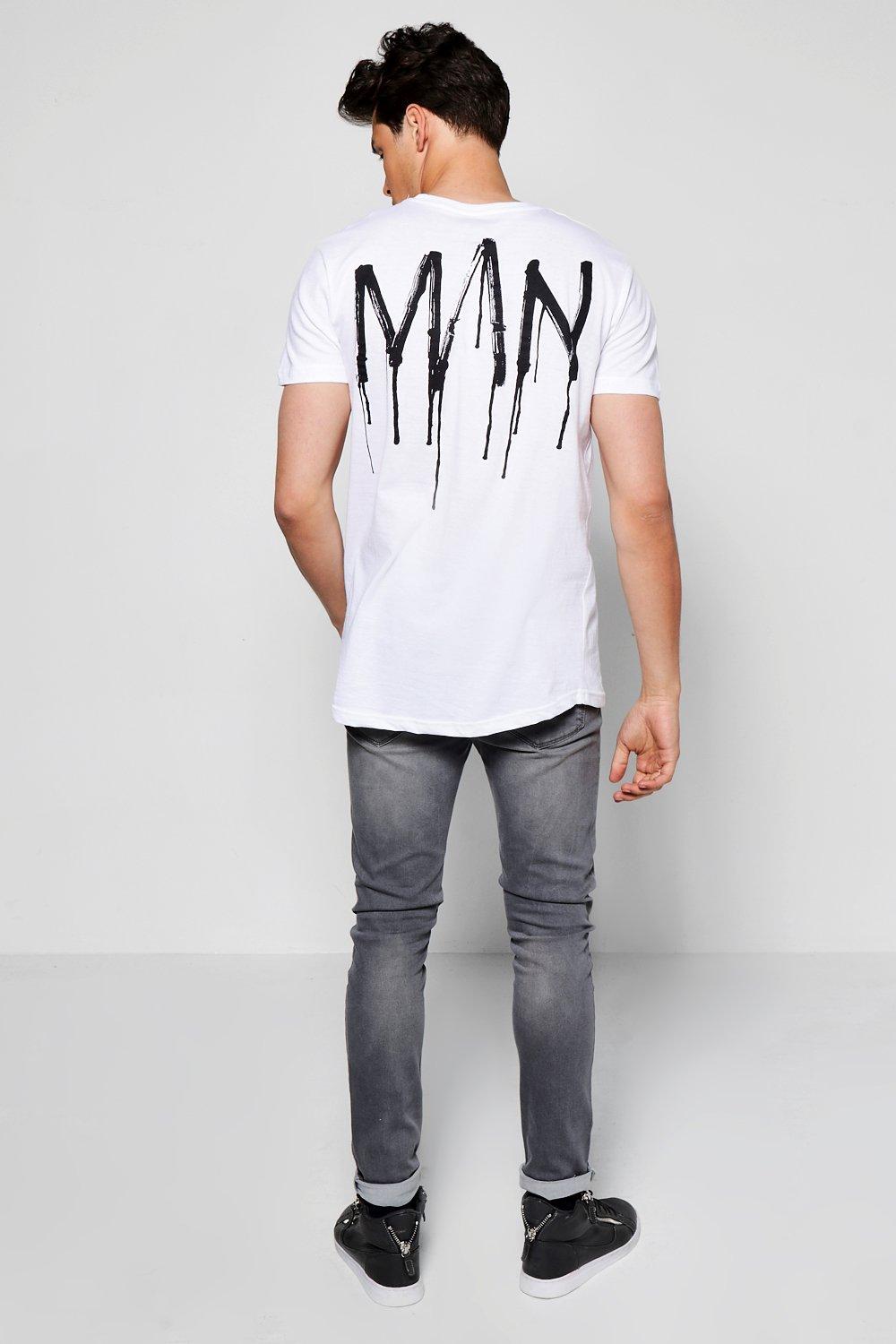 curved hem t shirt mens