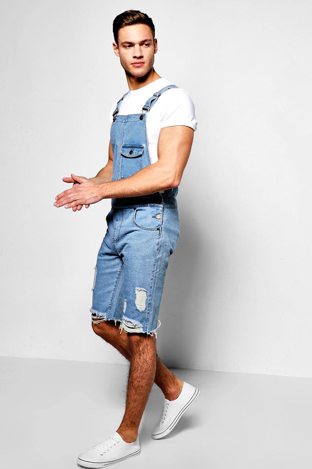 male denim dungarees