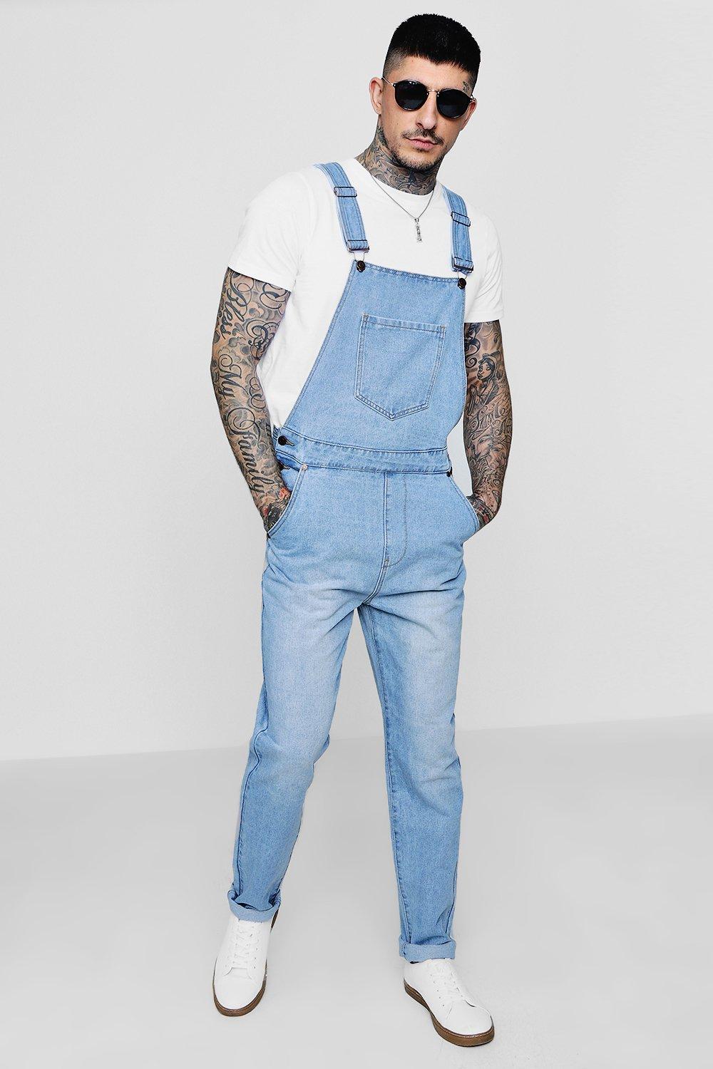 male denim dungarees