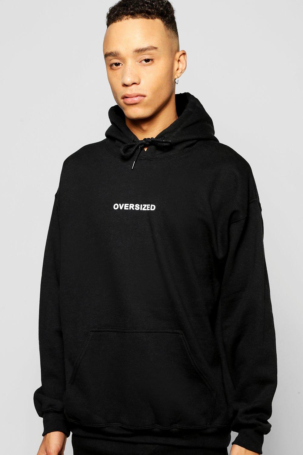 oversized hoodie mens black