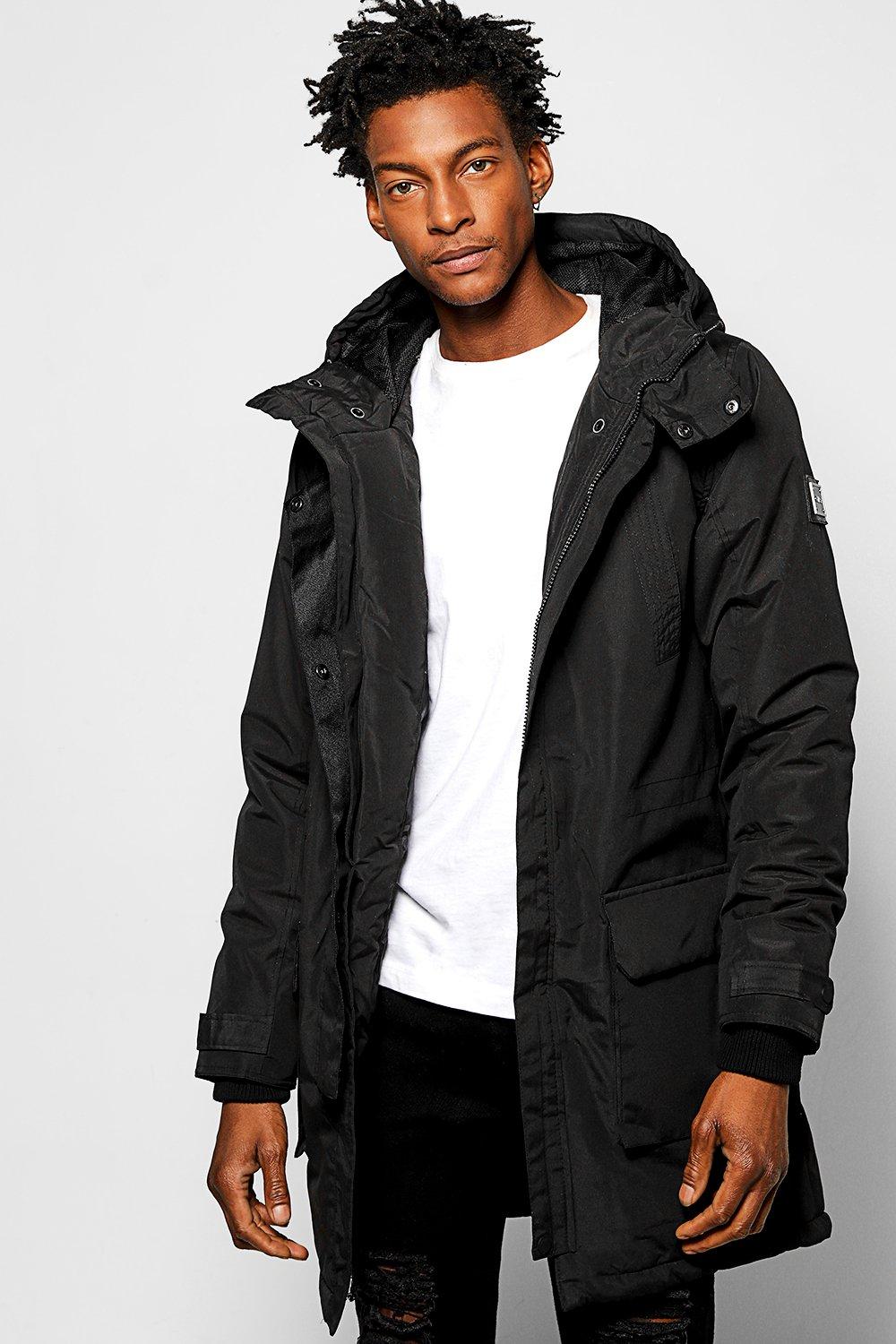black fur parka jacket