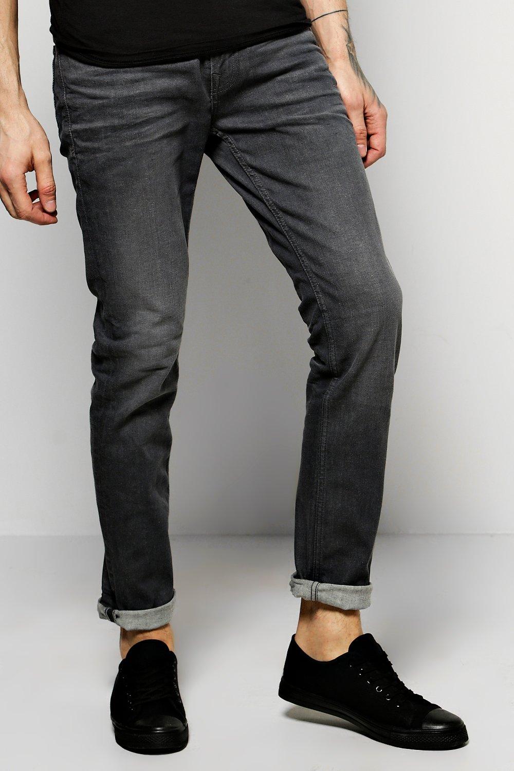 NEW Boohoo Mens Skinny Fit Stone Washed Fashion Jeans in | eBay