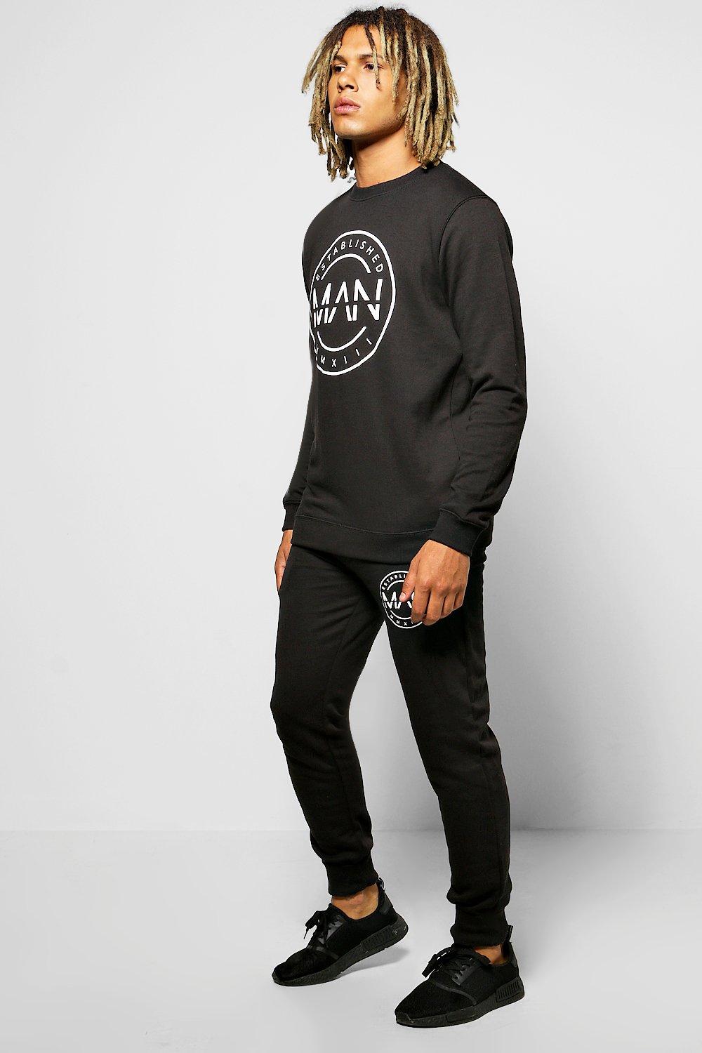 boohooman skinny fit tracksuit