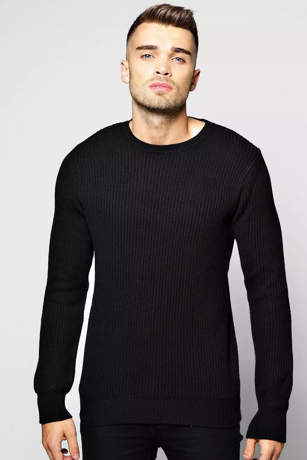 Fisherman Rib Crew Neck Jumper