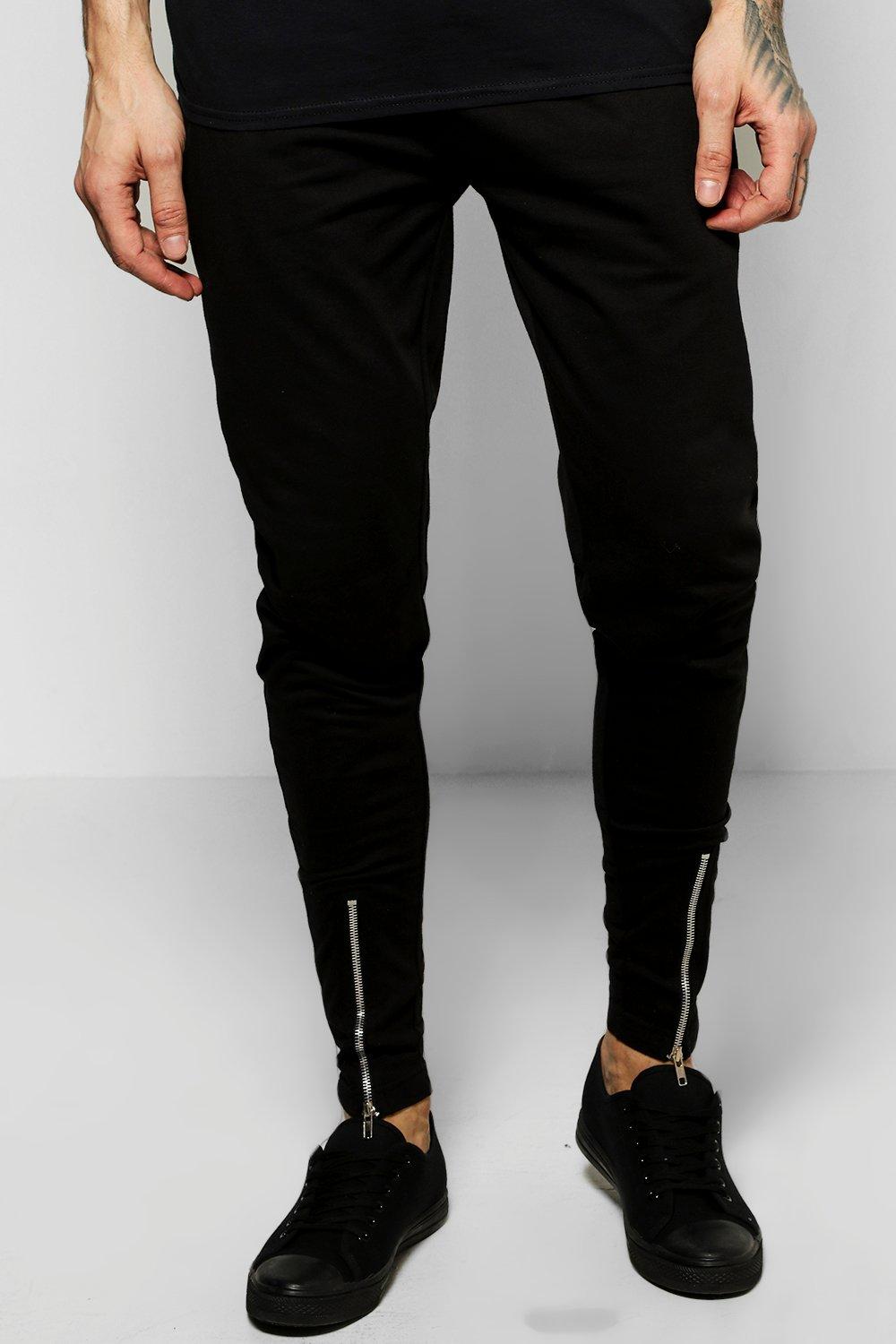 black slim fit joggers