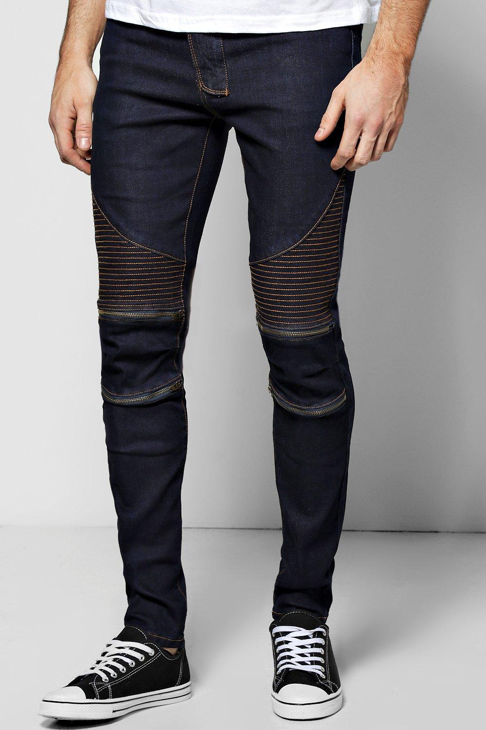 moto jeans with zippers