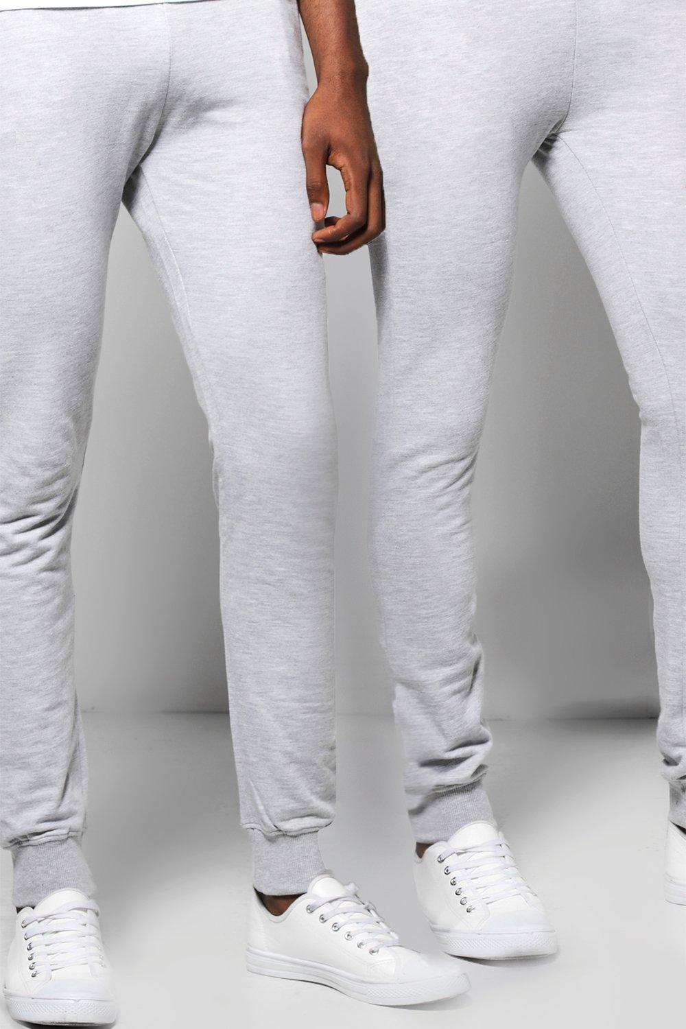 boohooman grey skinny joggers