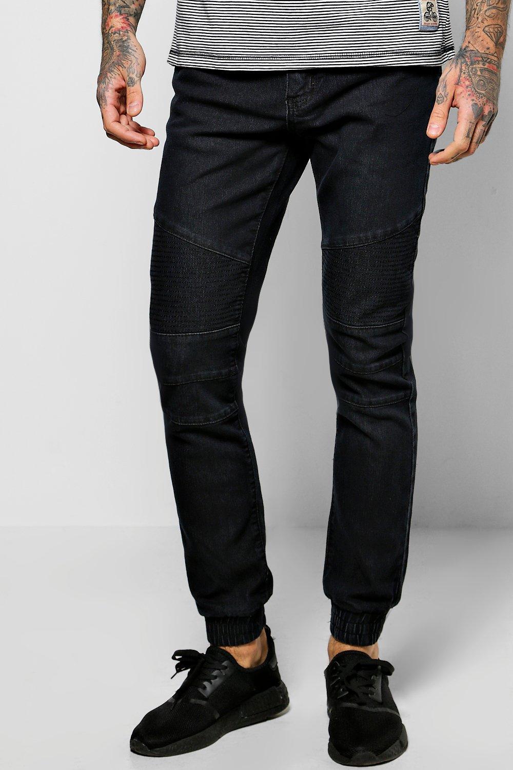 mens super skinny biker jeans