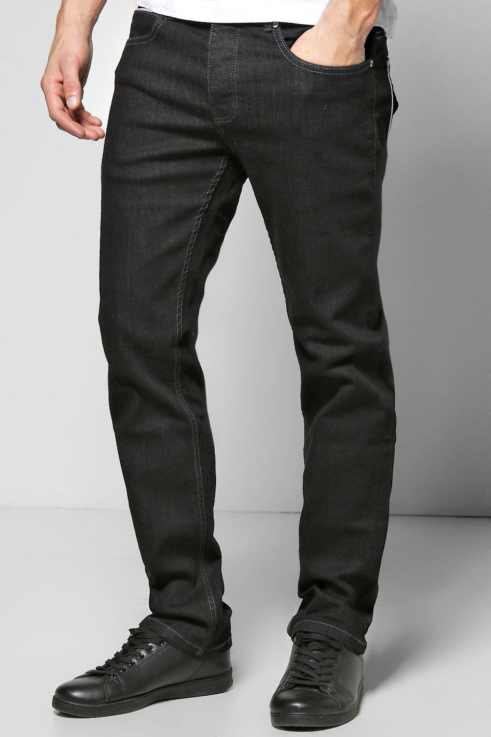 mens washed black jeans