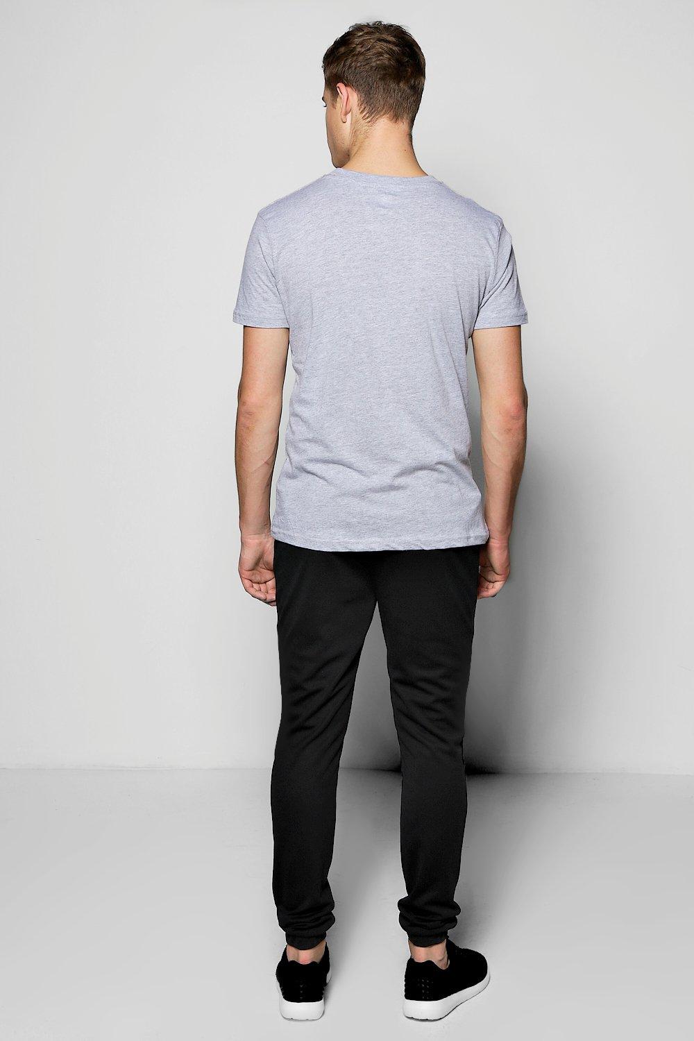 black tailored joggers
