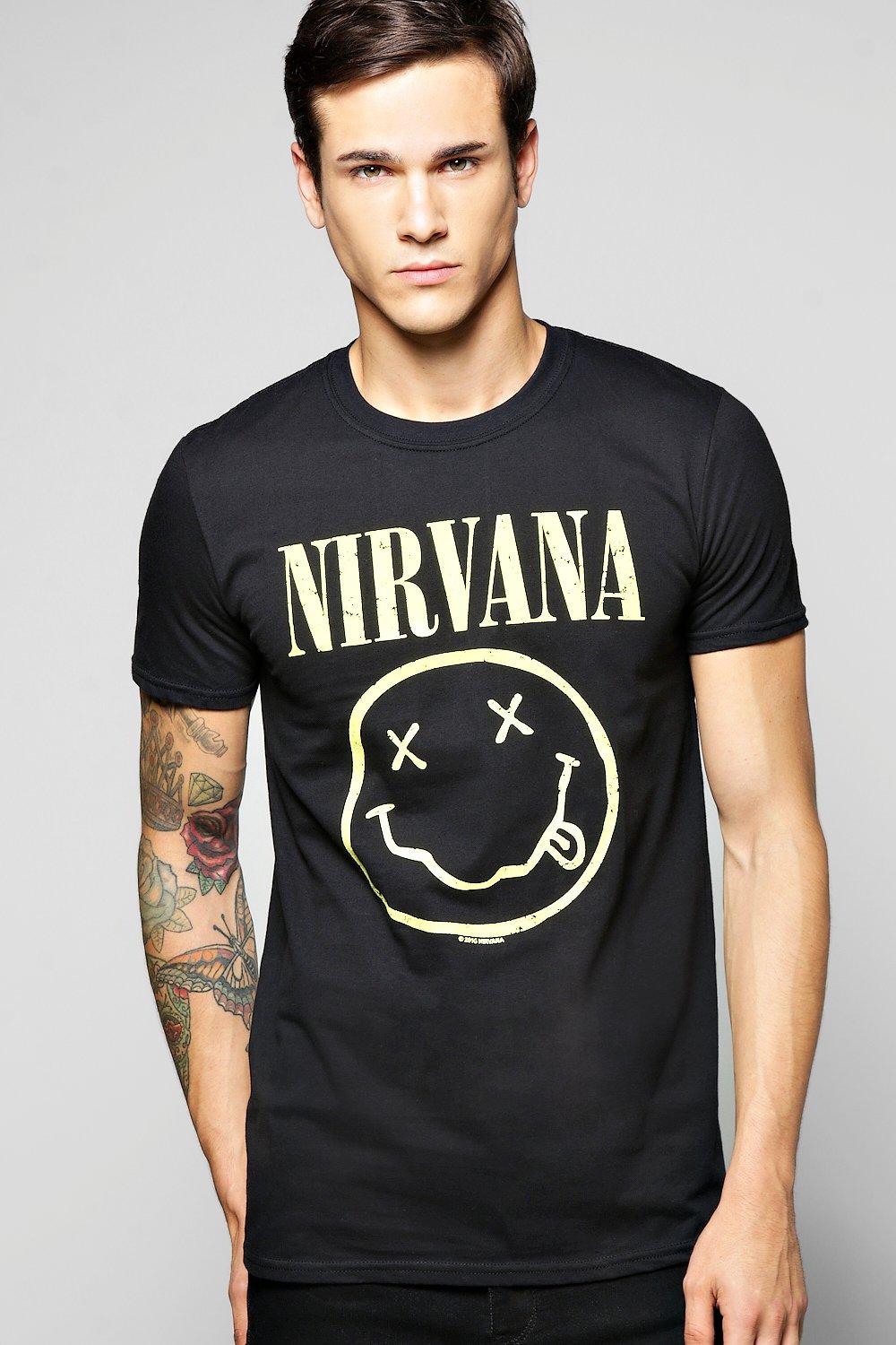 nirvana t shirt mens