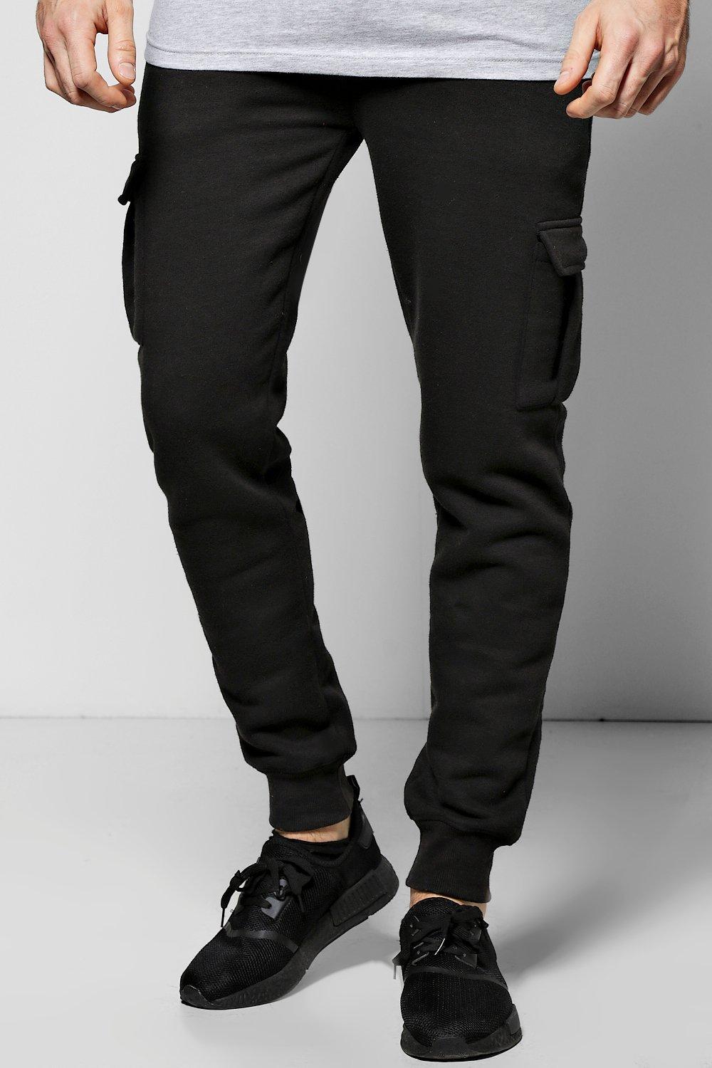 black utility joggers