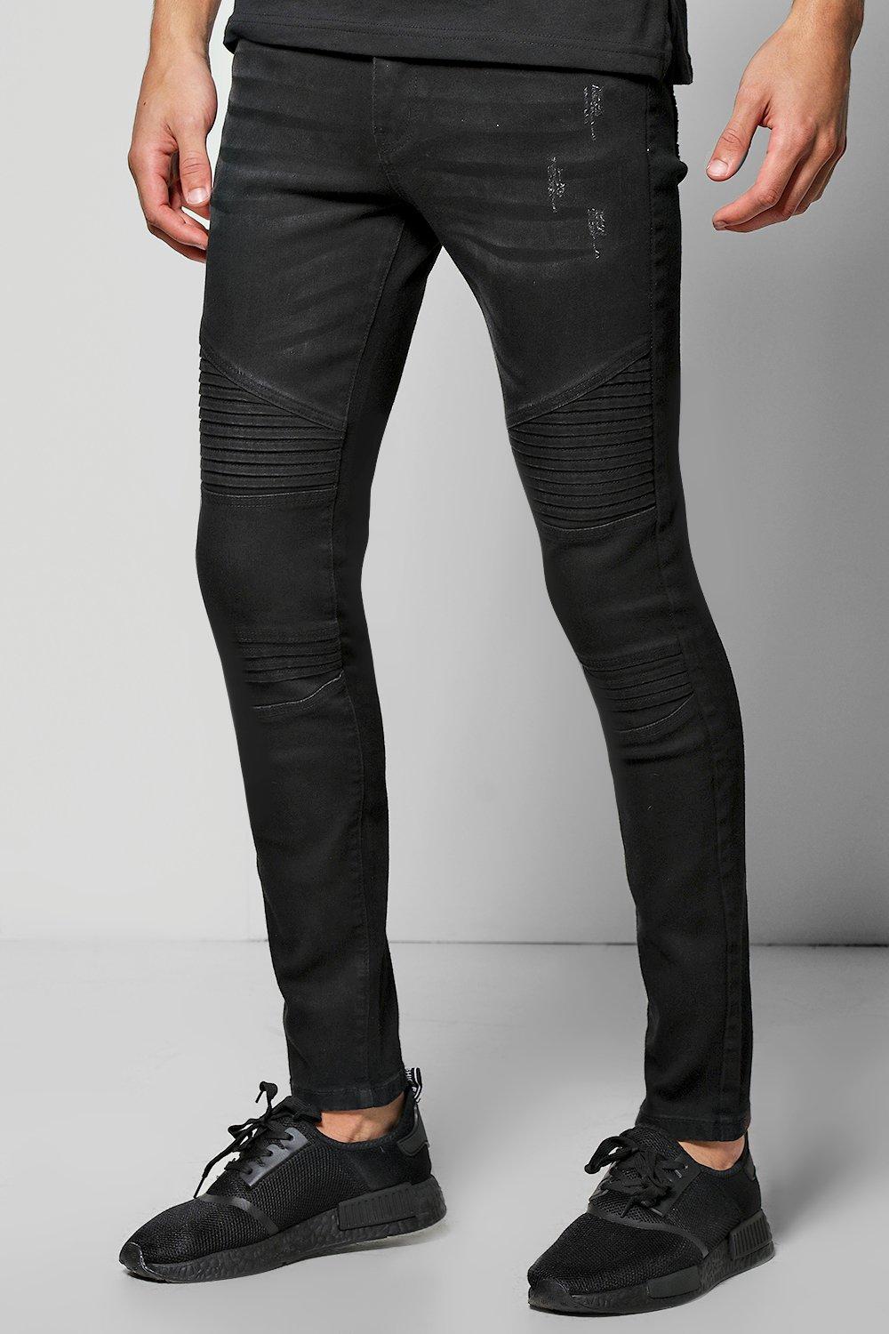 washed black super skinny jeans