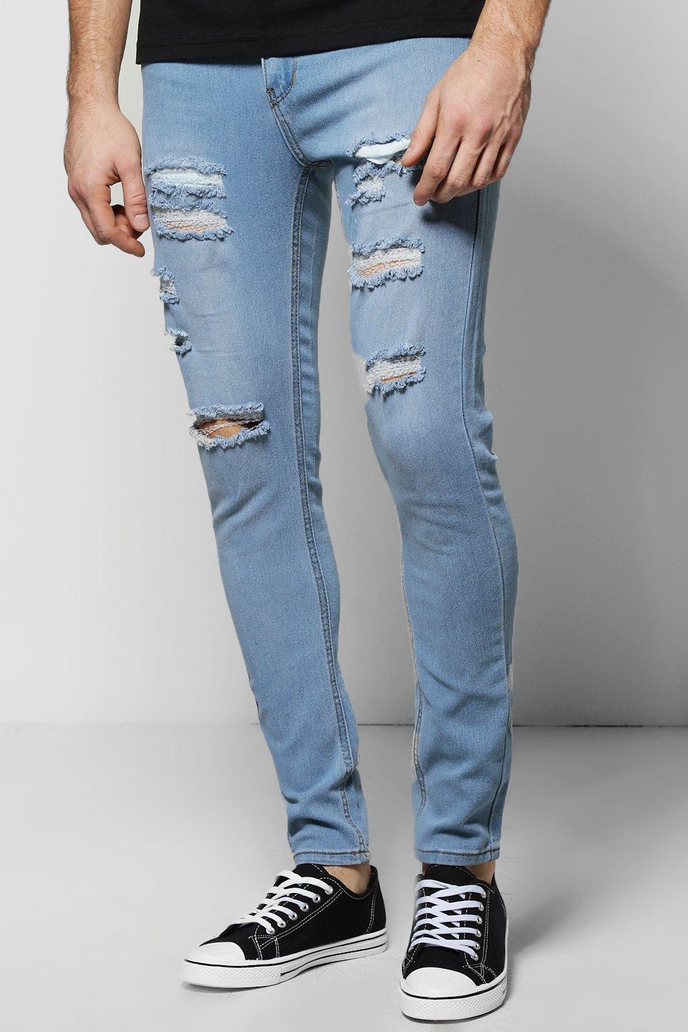 Ripped skinny fit jeans