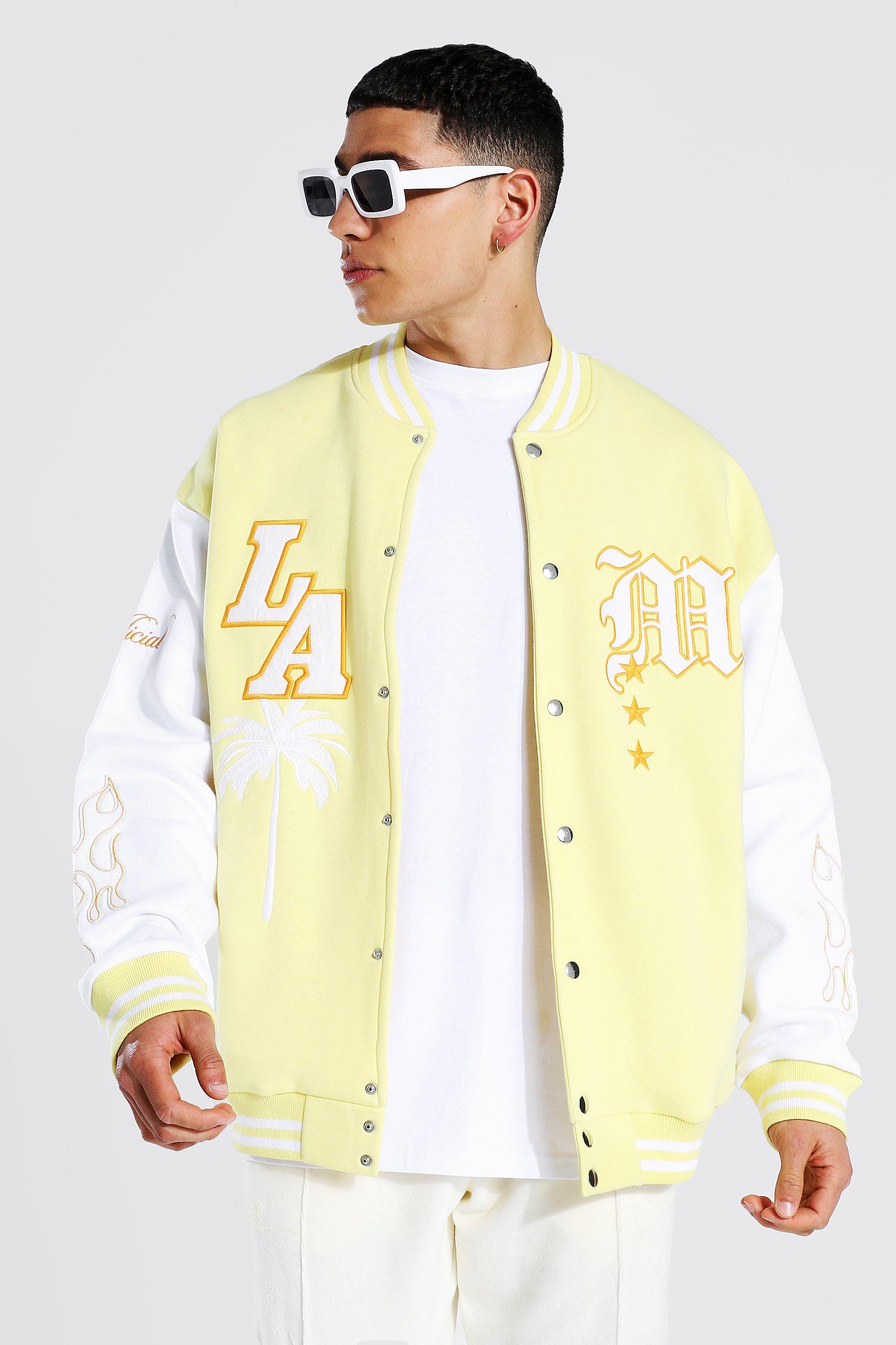 boohooman varsity bomber