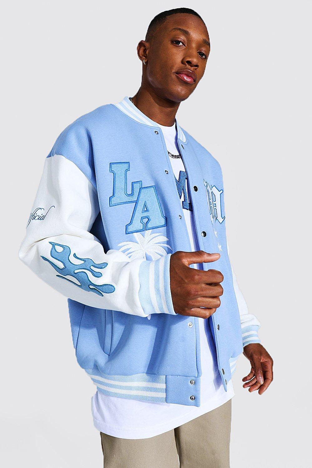 light blue jacket