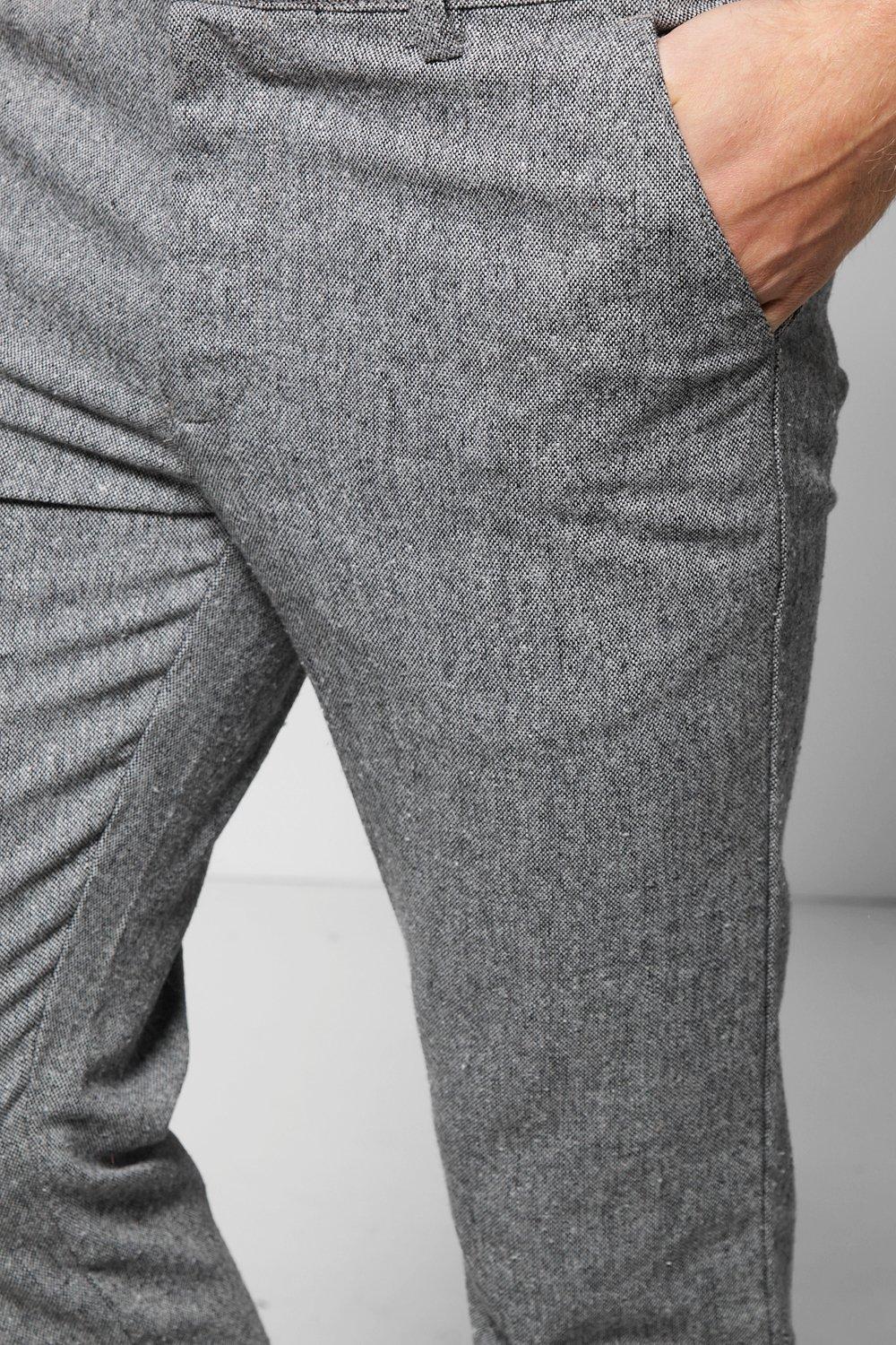 skinny tweed trousers