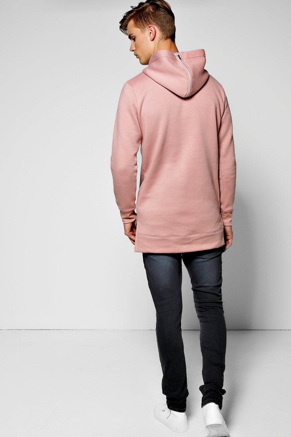 Boohoo Mens Over The Head Zip Detail Hoodie | eBay