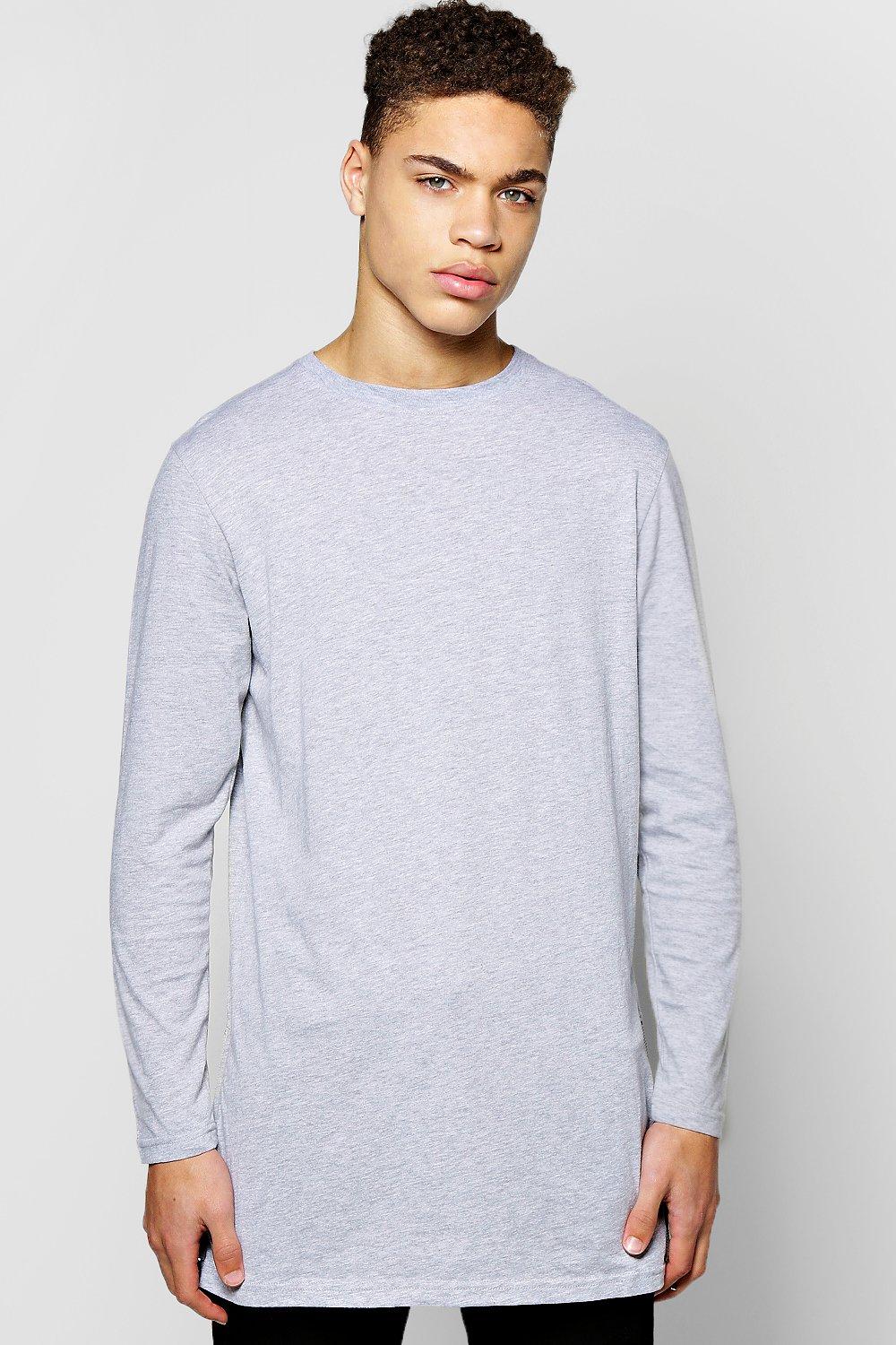 Boohoo Mens Longline T Shirt With Side Zips | eBay