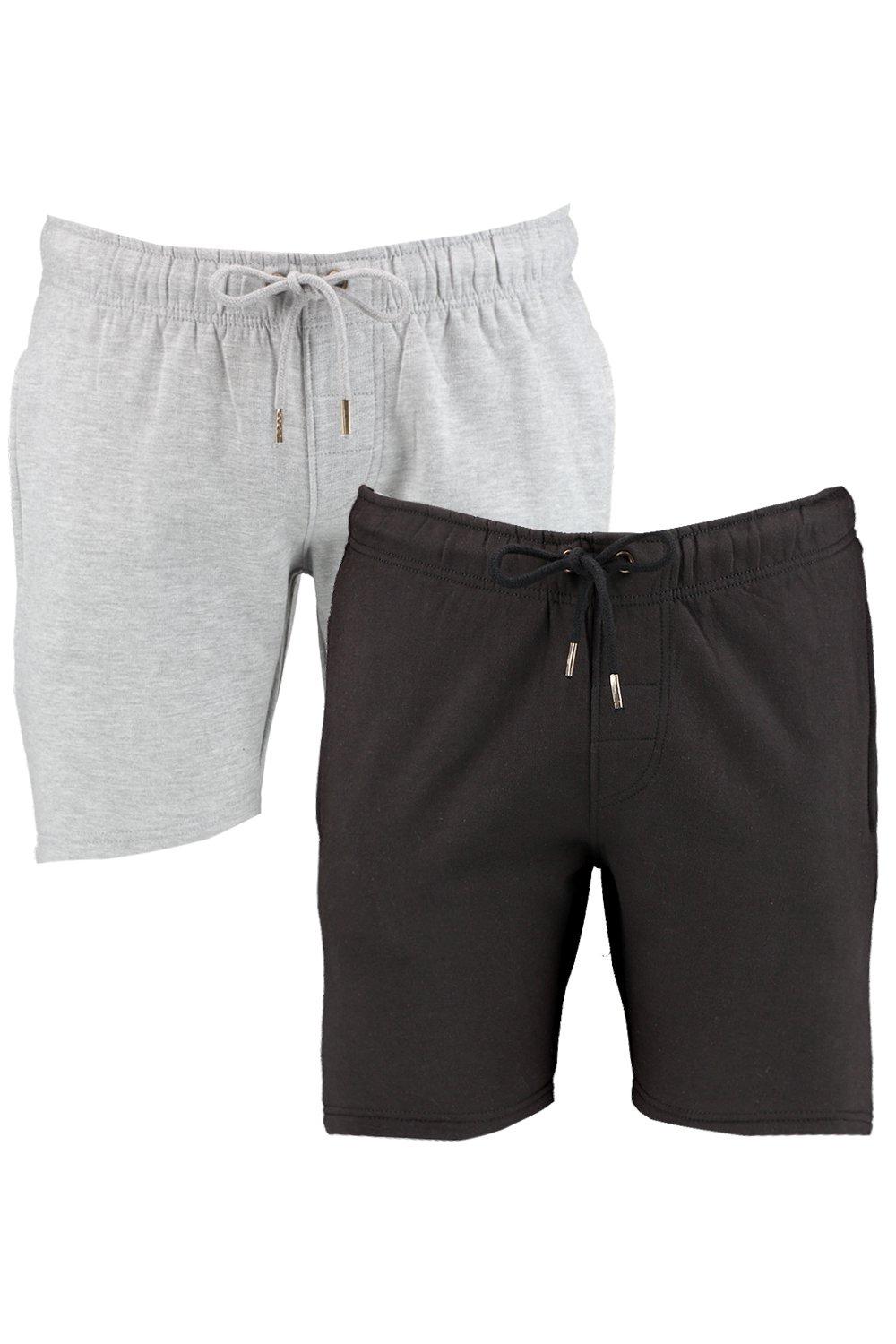 2 Pack Jersey Shorts in Skinny Fit 