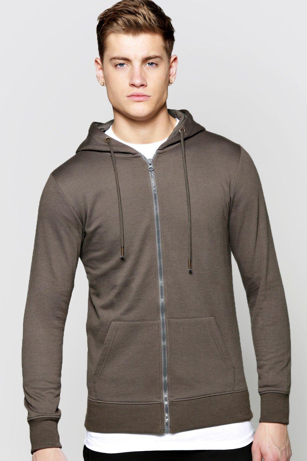 Boohoo Mens Zip Thru Hoodie | eBay