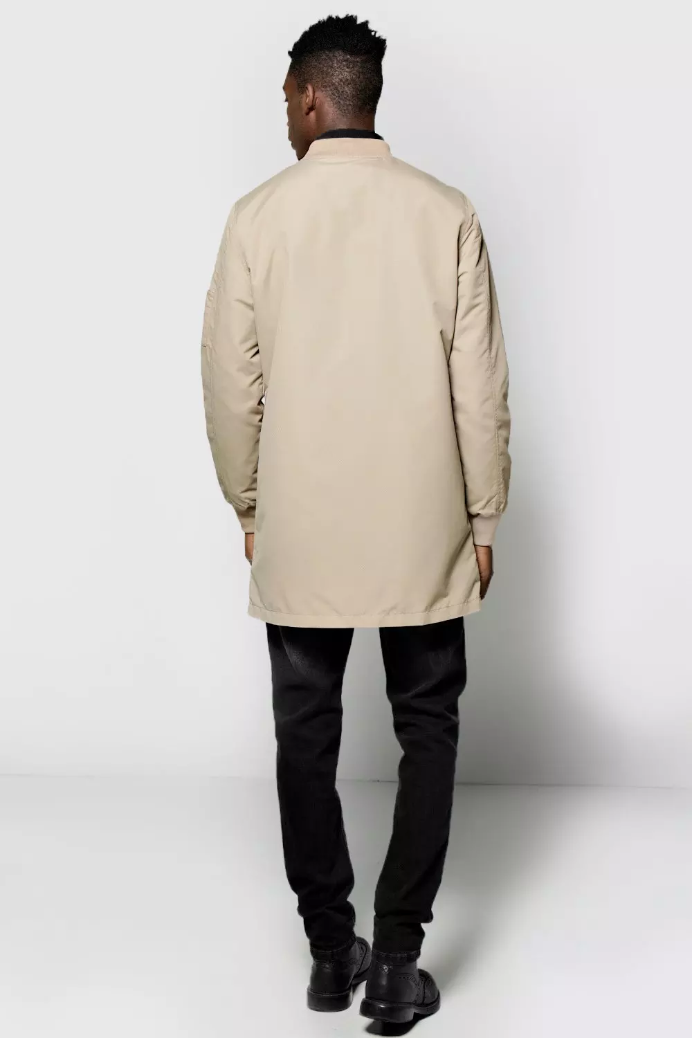 Mens longline outlet bomber