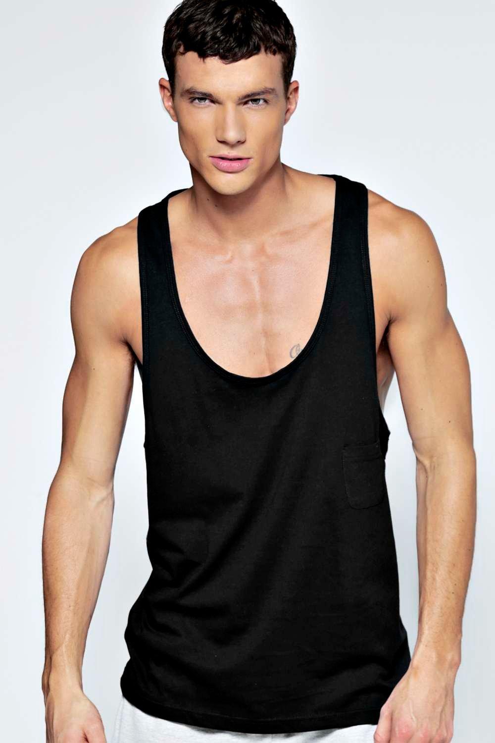 Boohoo Mens Extreme Muscle Fit Vest with Pocket | eBay