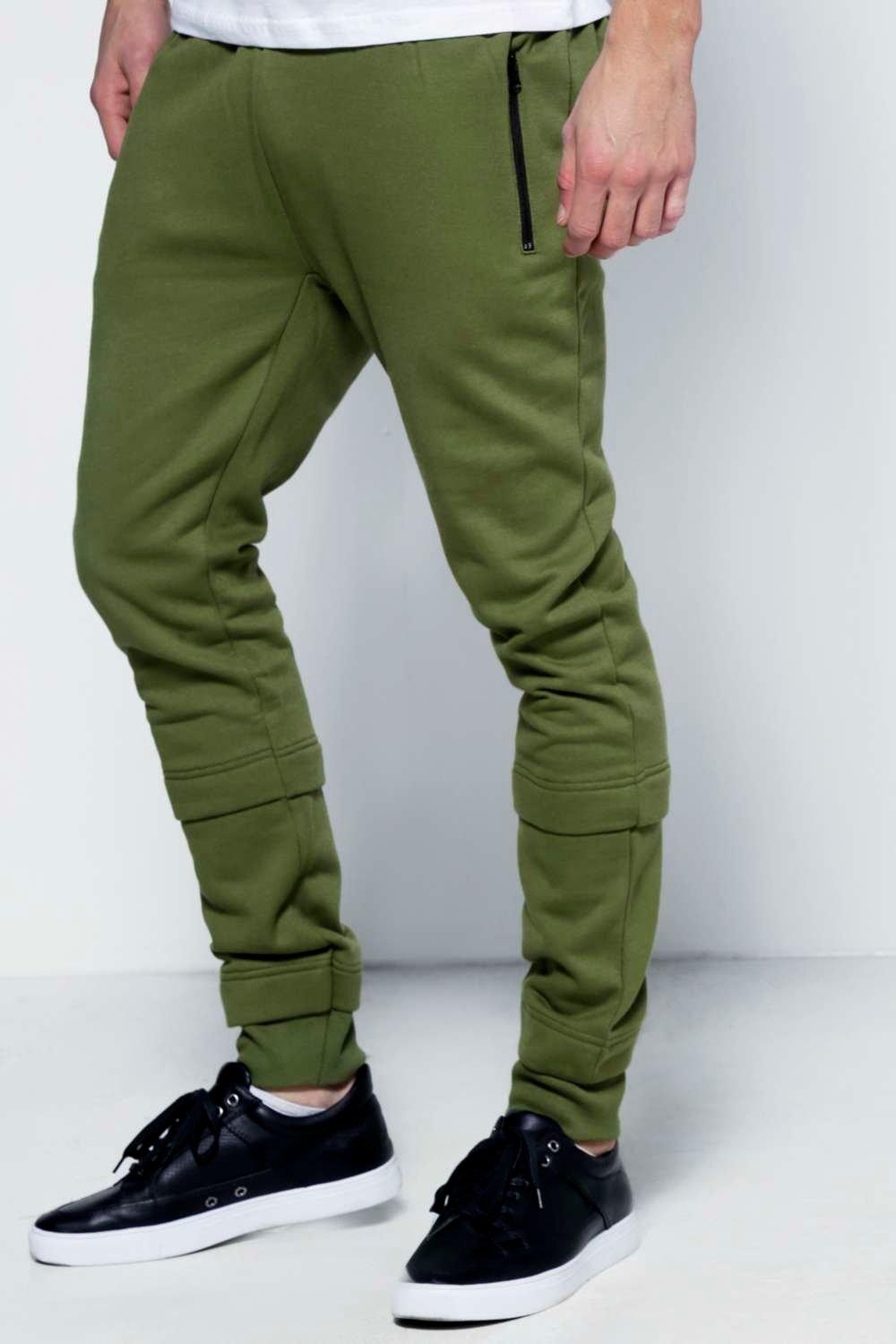 Boohoo Mens Drop Crotch Panelled Joggers | eBay