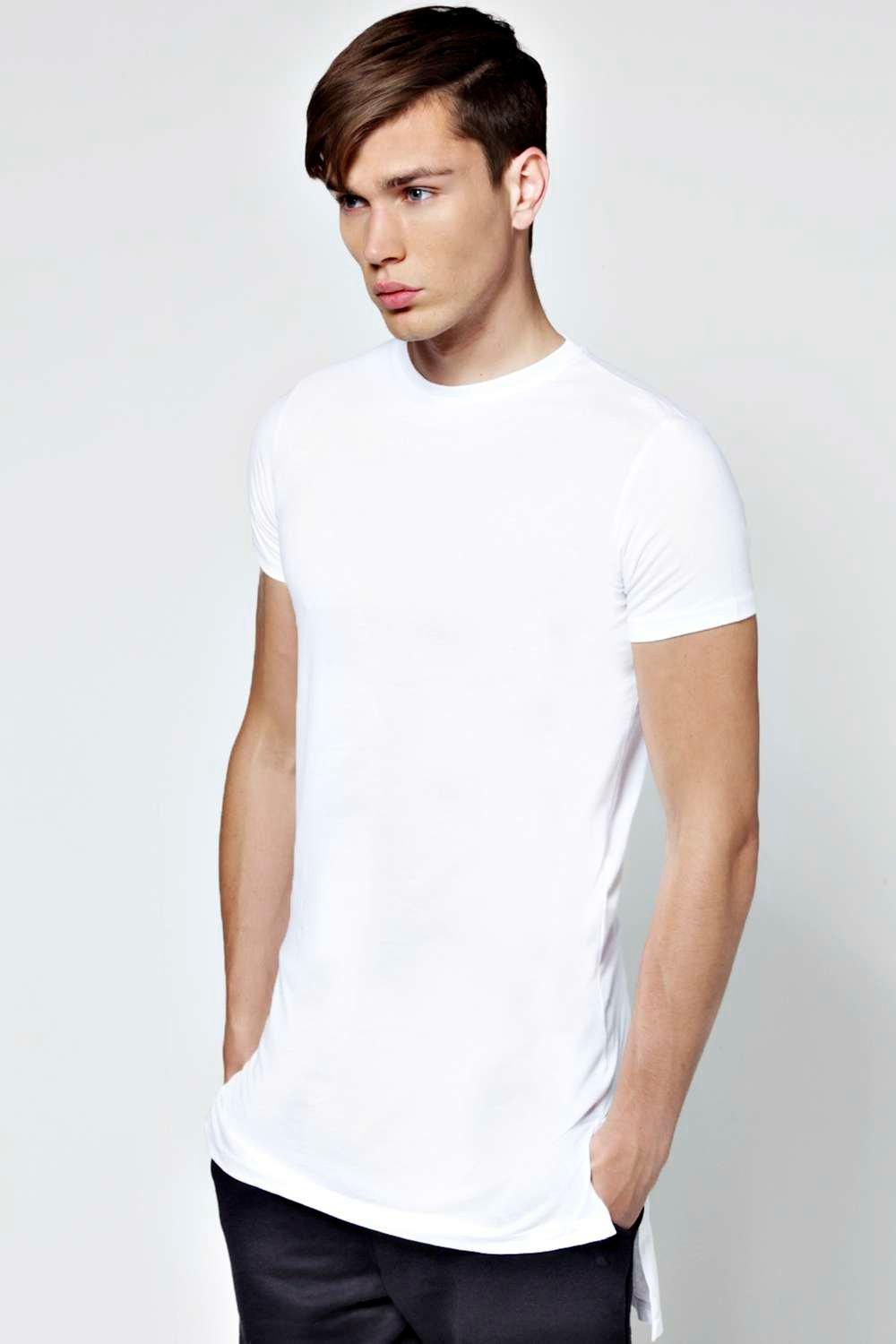 longline slim fit t shirt