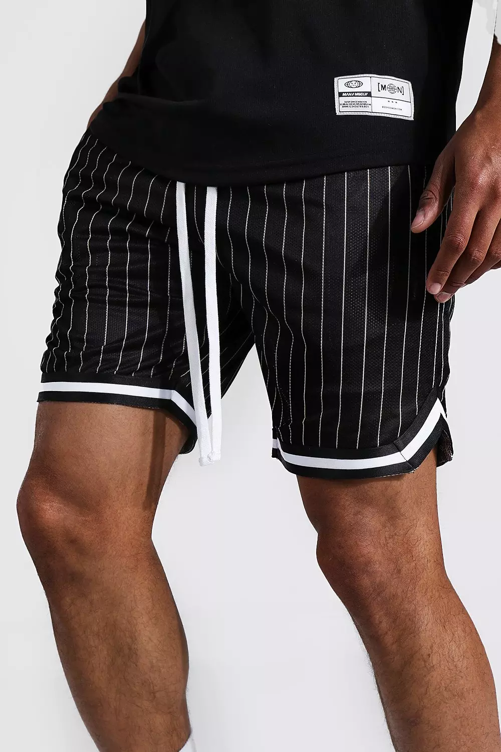 Pinstripe sale basketball shorts