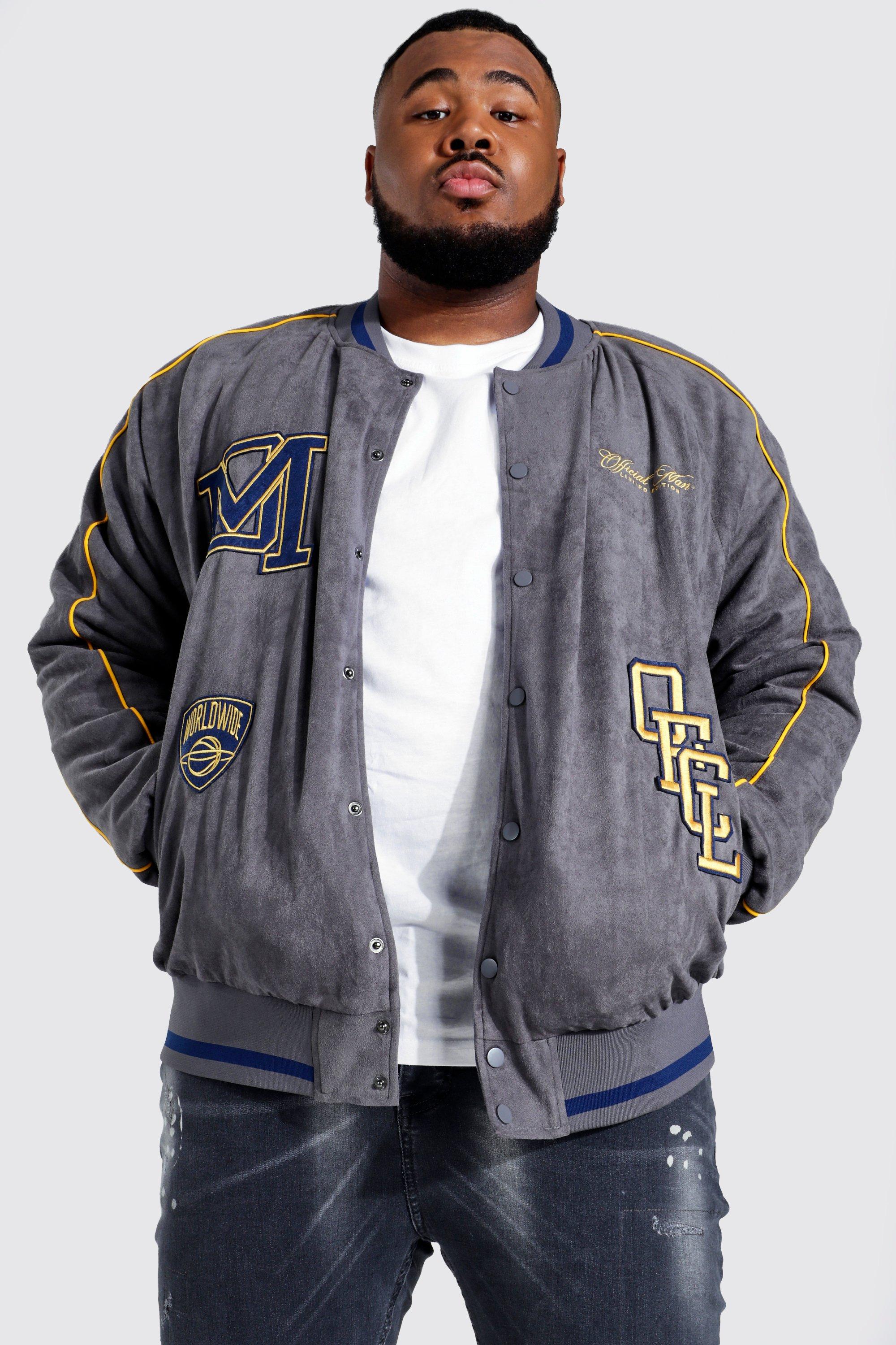 boohooman varsity bomber