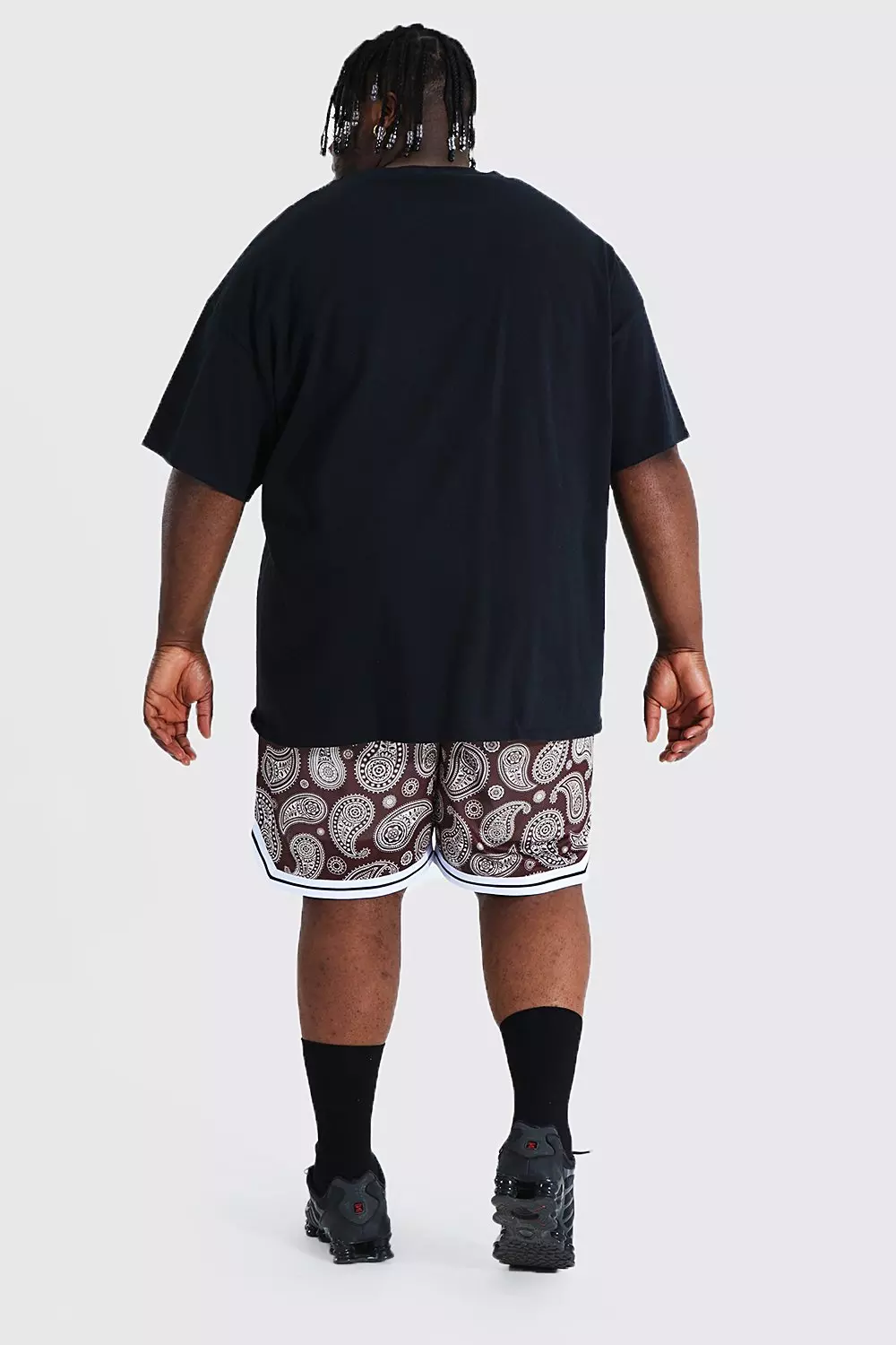 Plus size basketball hot sale shorts