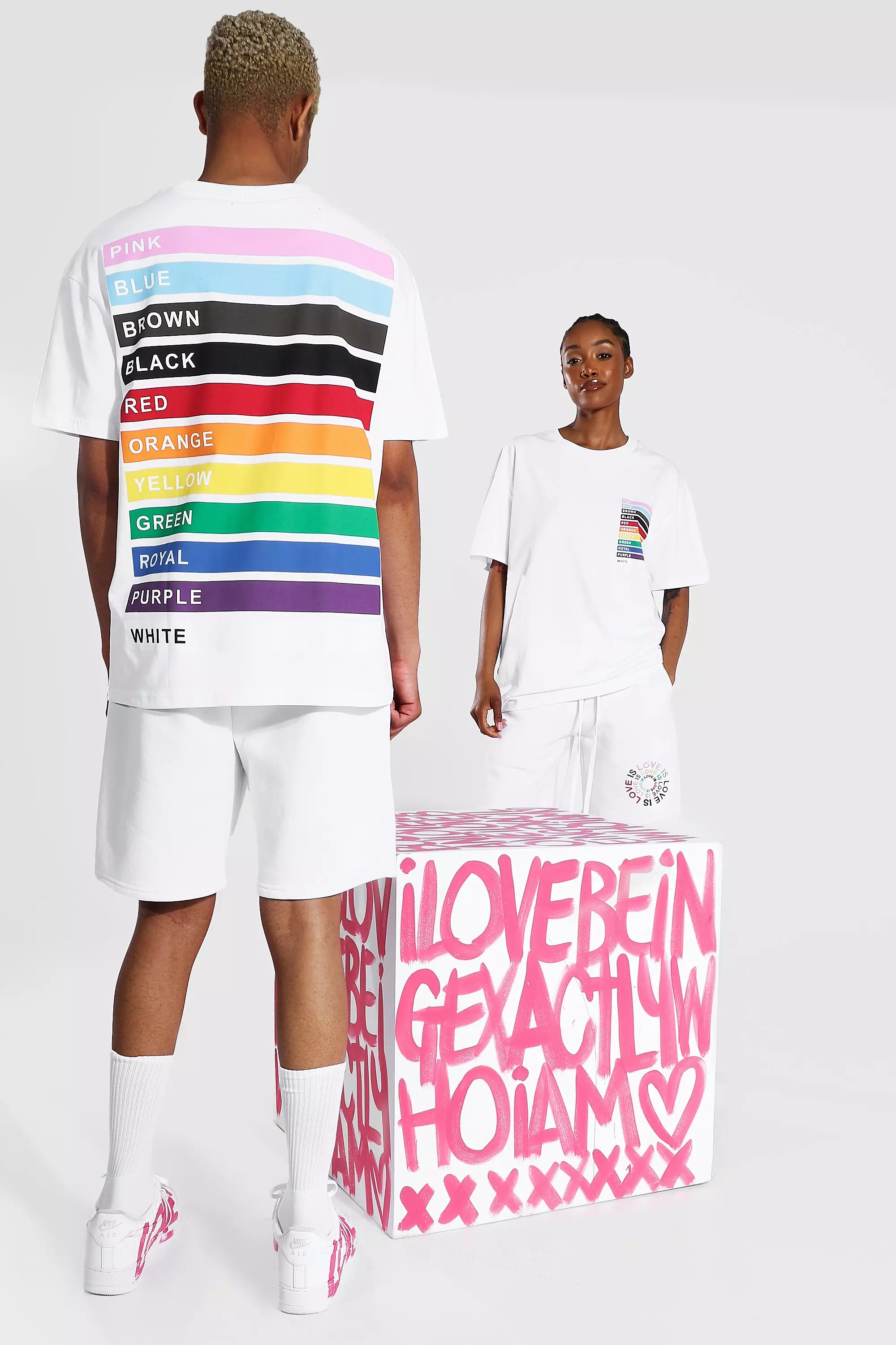 LV Rainbow Printed T-shirt