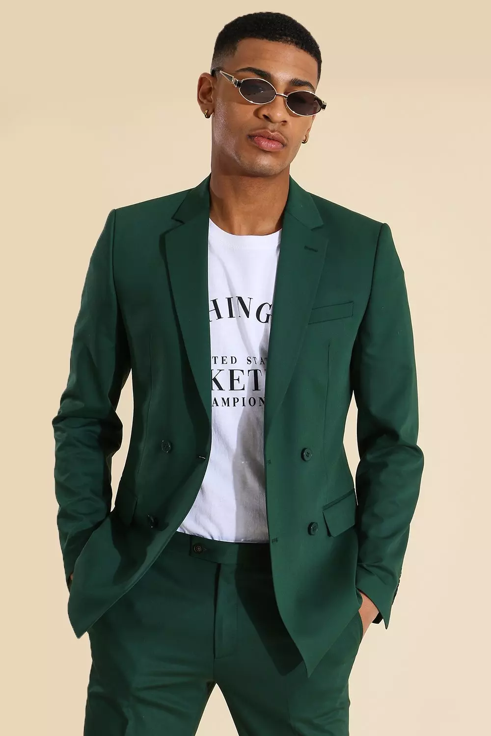 Single Breasted Tapestry Suit Jacket | boohooMAN USA