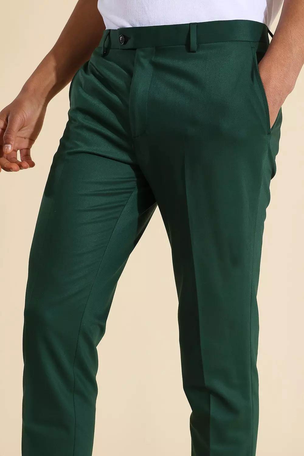 Dark green best sale dress pants