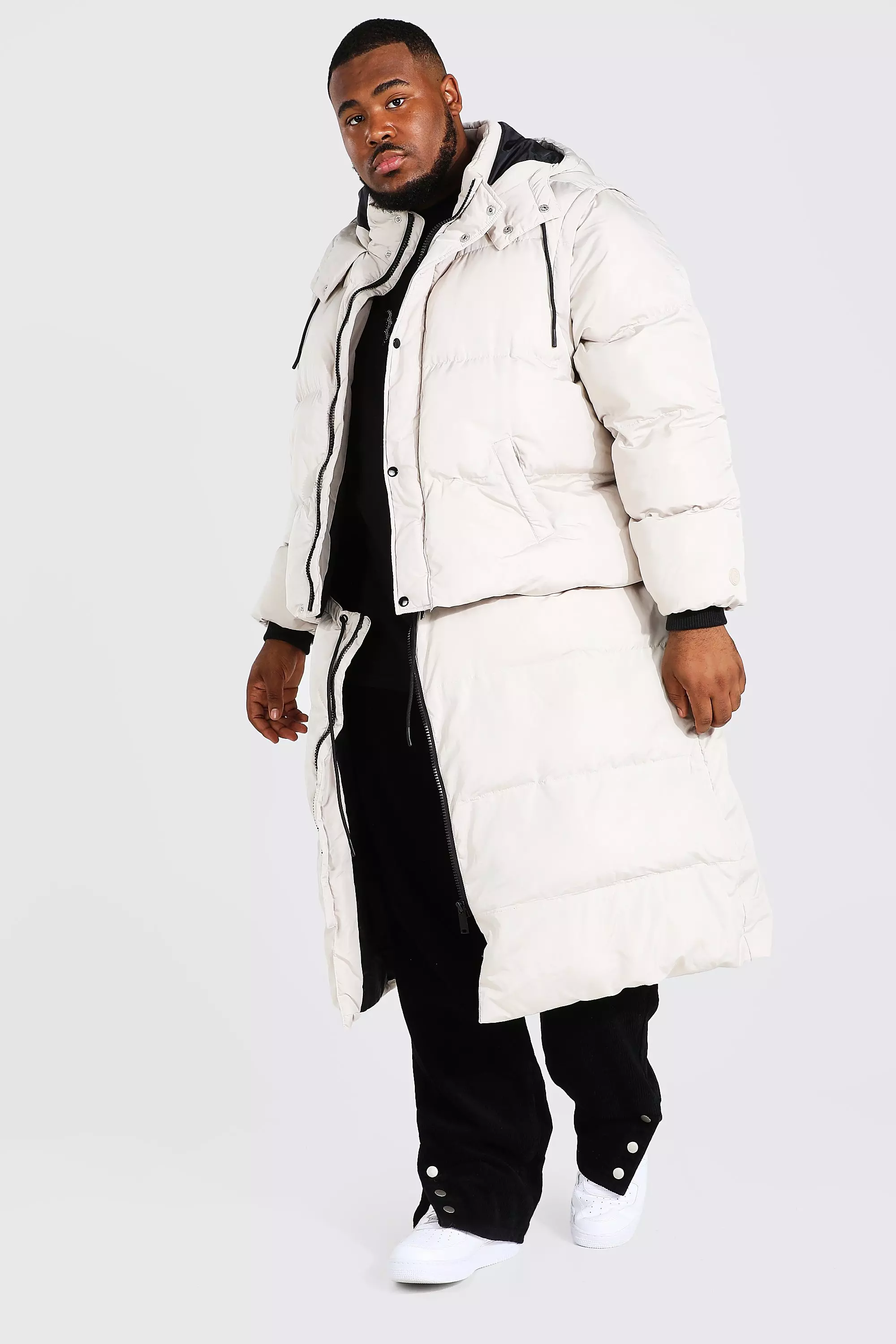 White longline hotsell puffer jacket