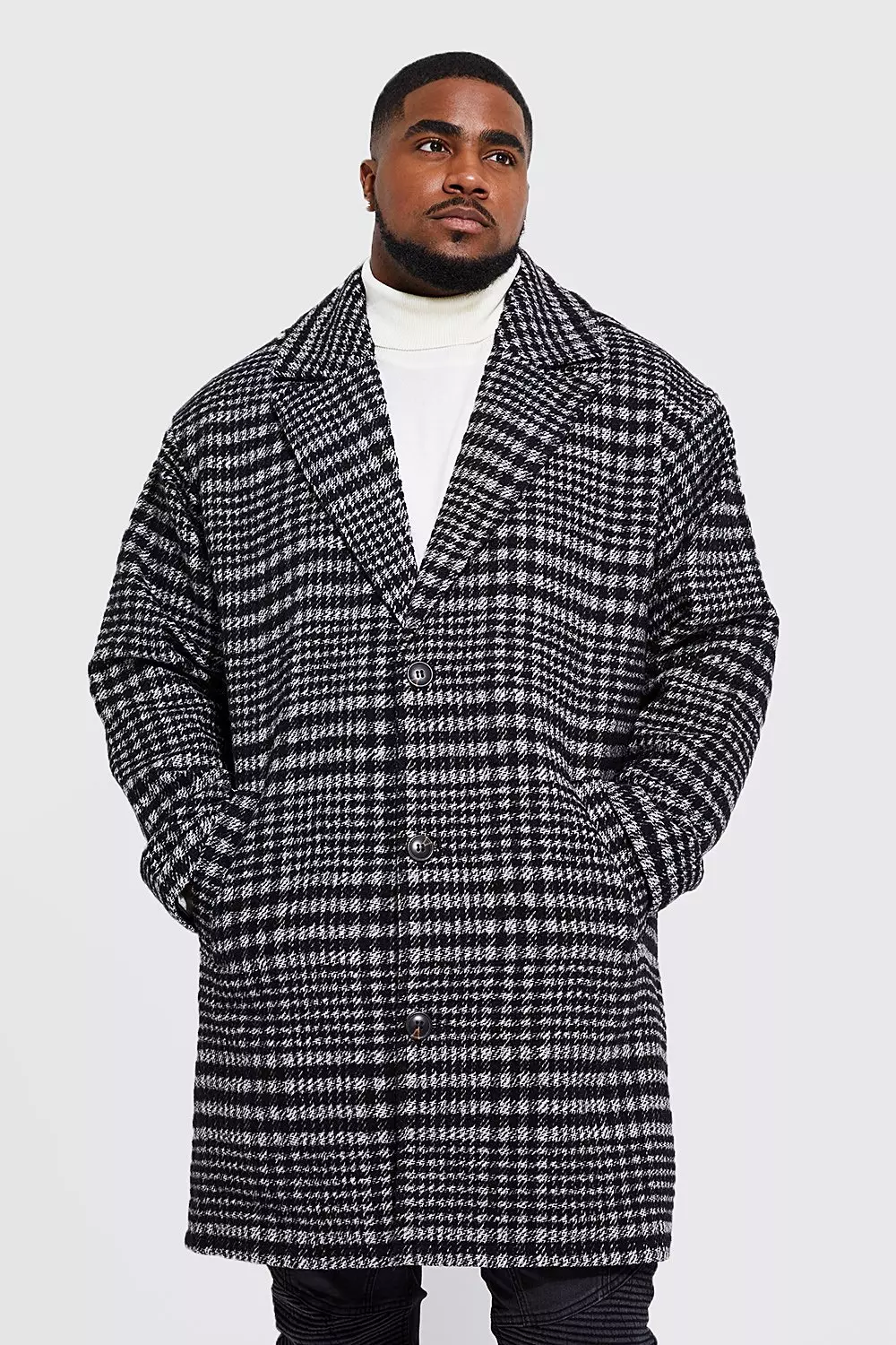 Prince of shop wales check overcoat