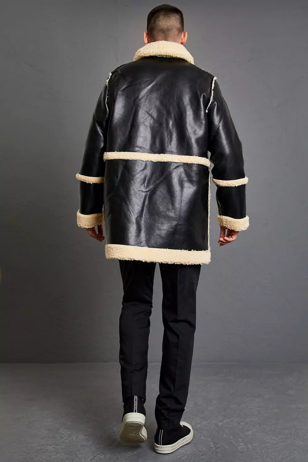 reversible leather jacket