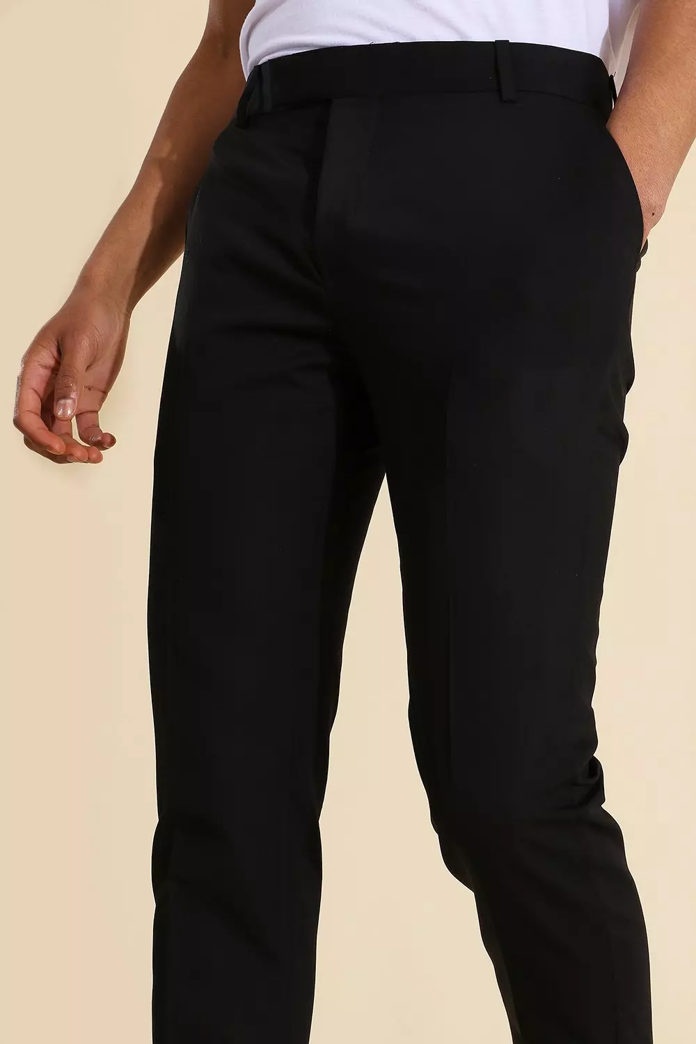 Mens slim cropped dress on sale pants