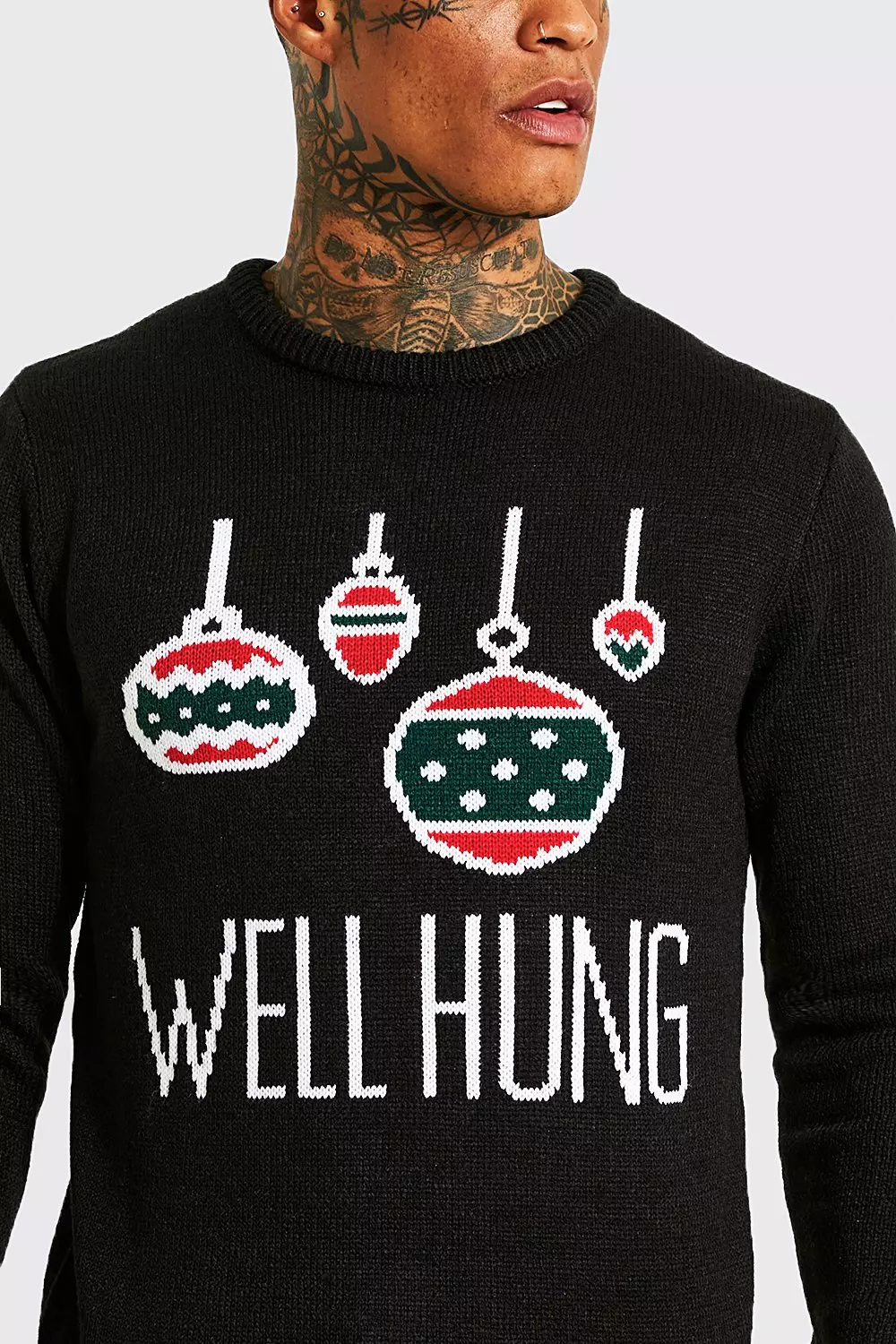 Well hung clearance ugly christmas sweater