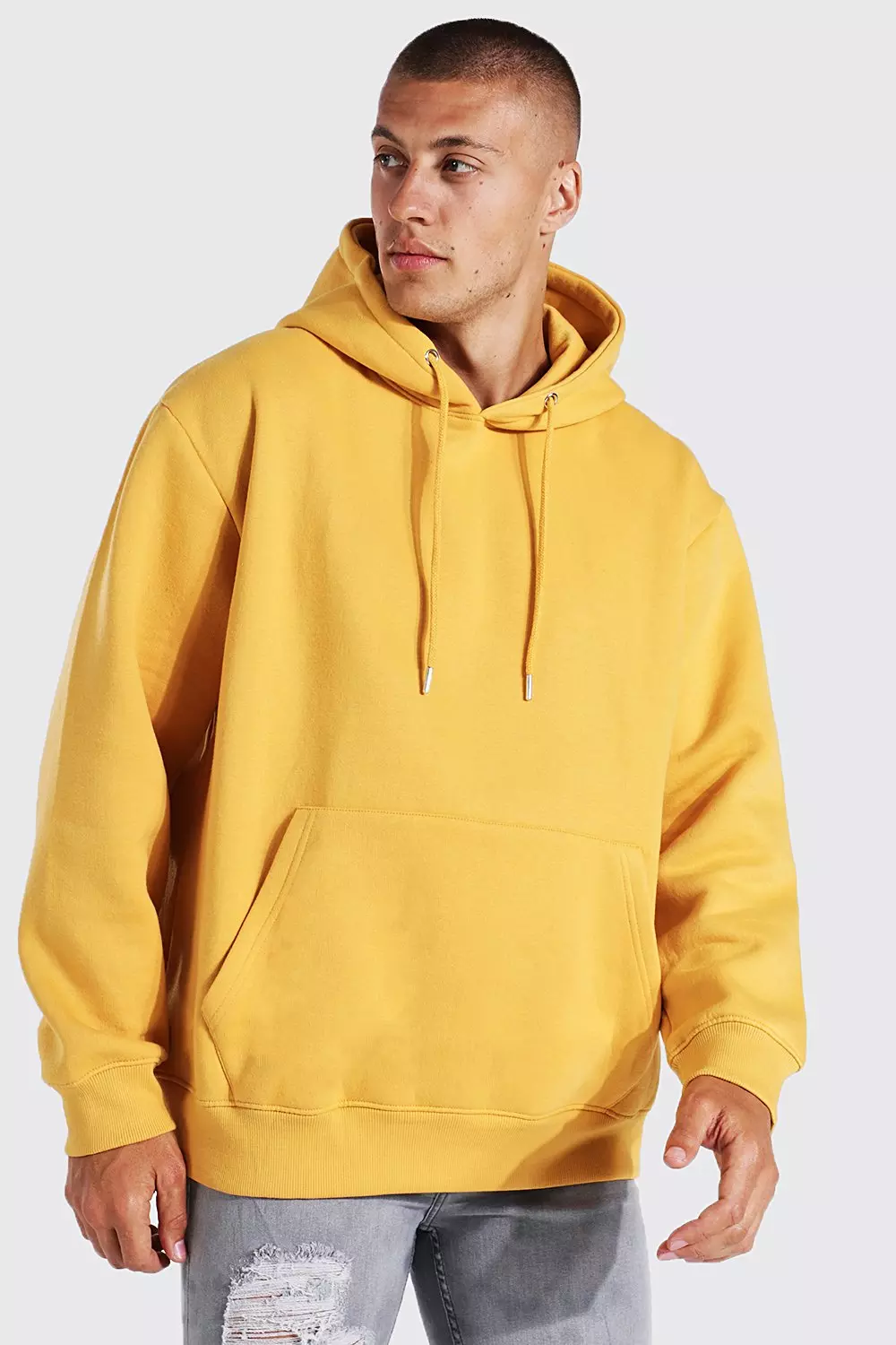 Mustard cheap oversized hoodie