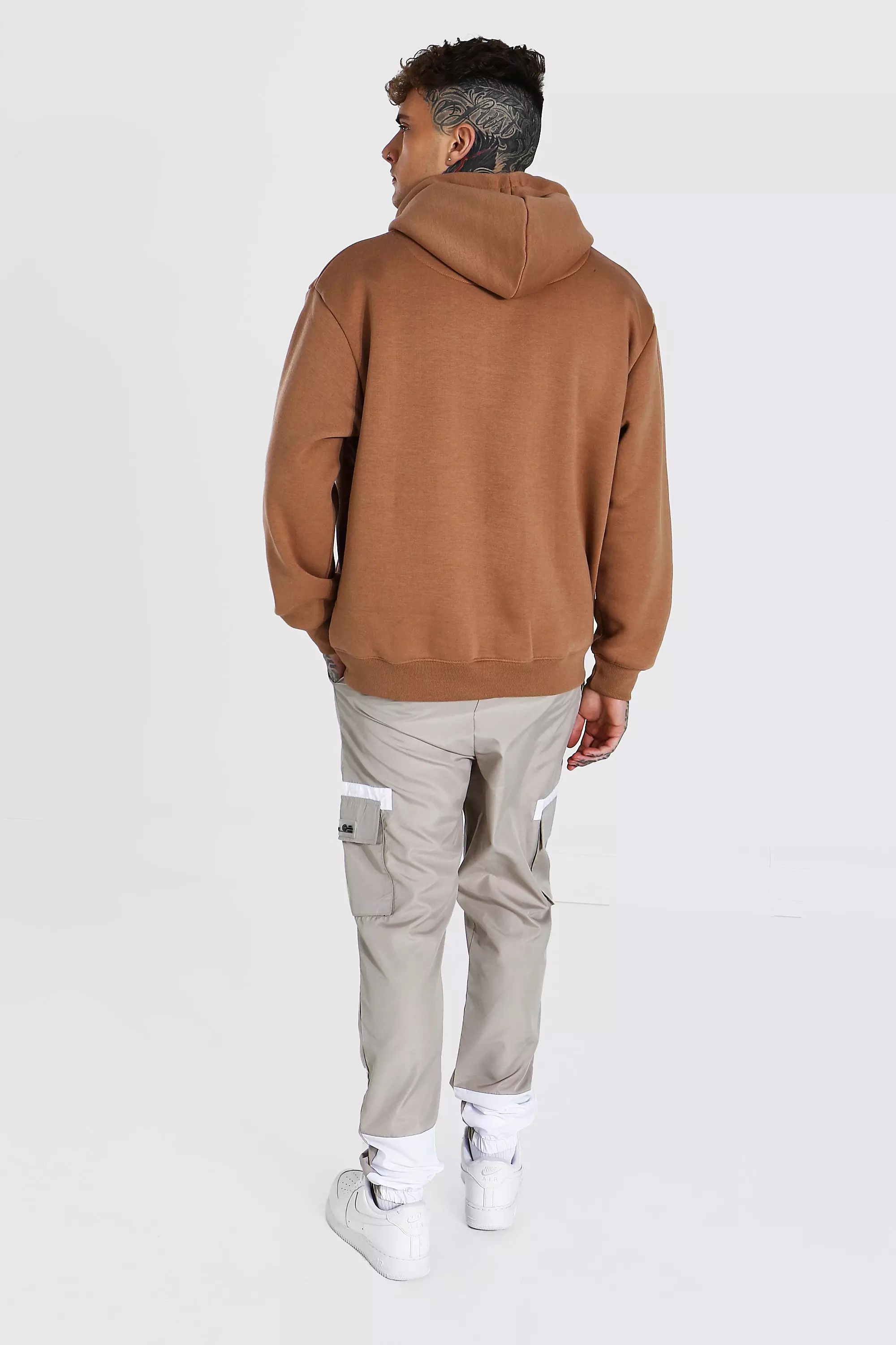 Man Signature Oversized Hoodie boohooMAN USA